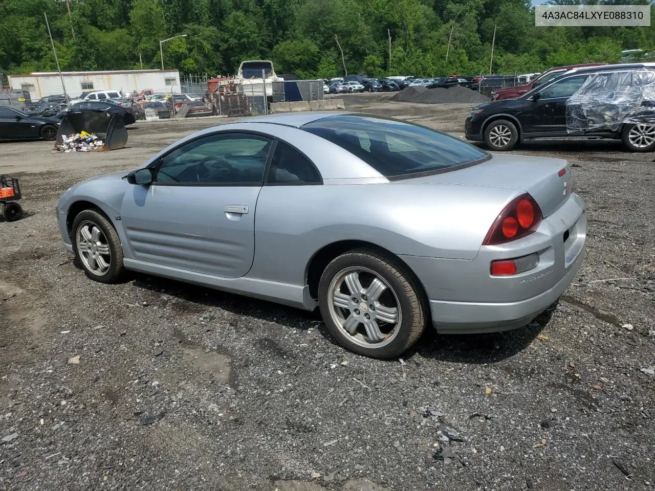 2000 Mitsubishi Eclipse Gt VIN: 4A3AC84LXYE088310 Lot: 60848745