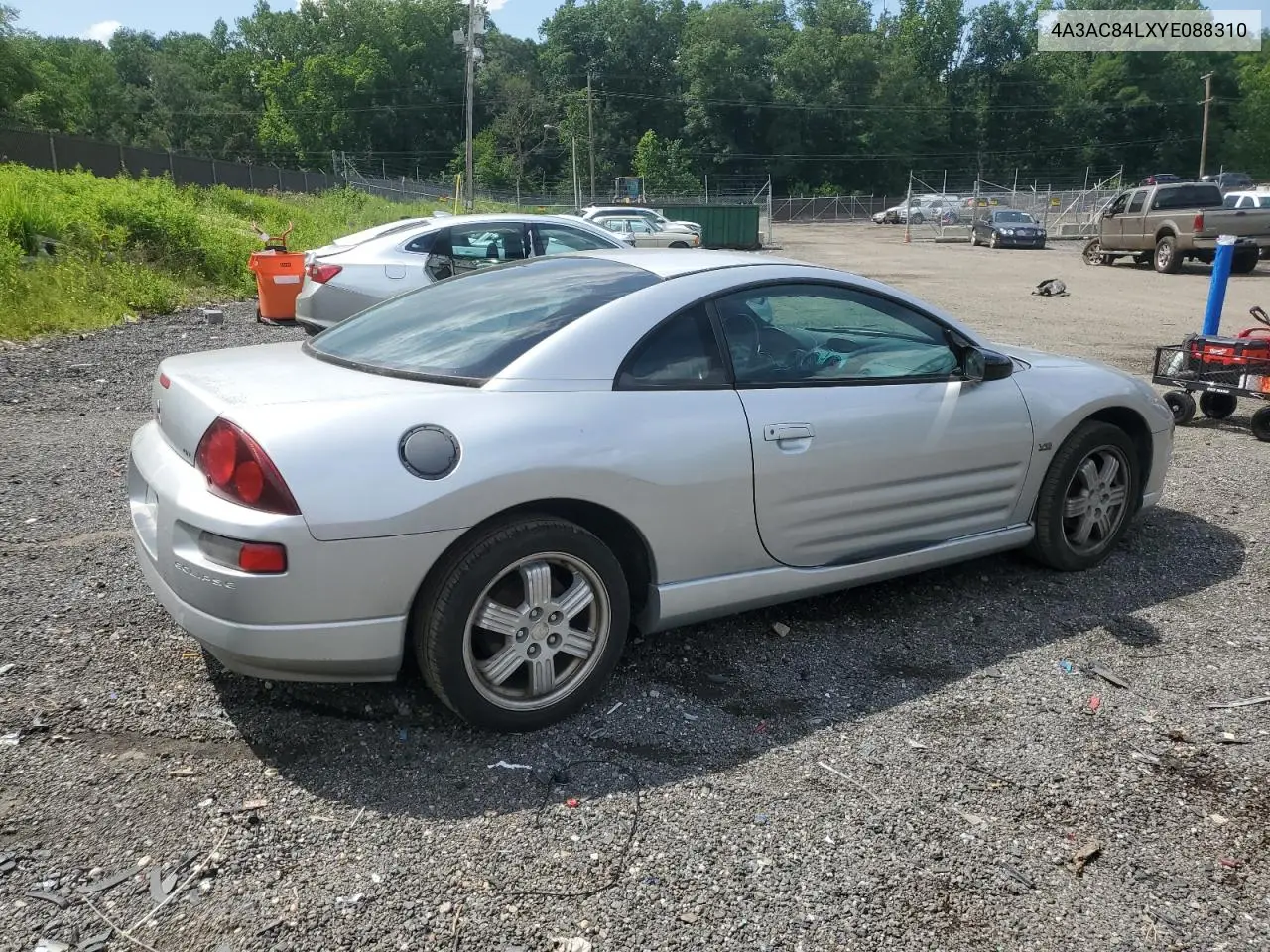 2000 Mitsubishi Eclipse Gt VIN: 4A3AC84LXYE088310 Lot: 60848745