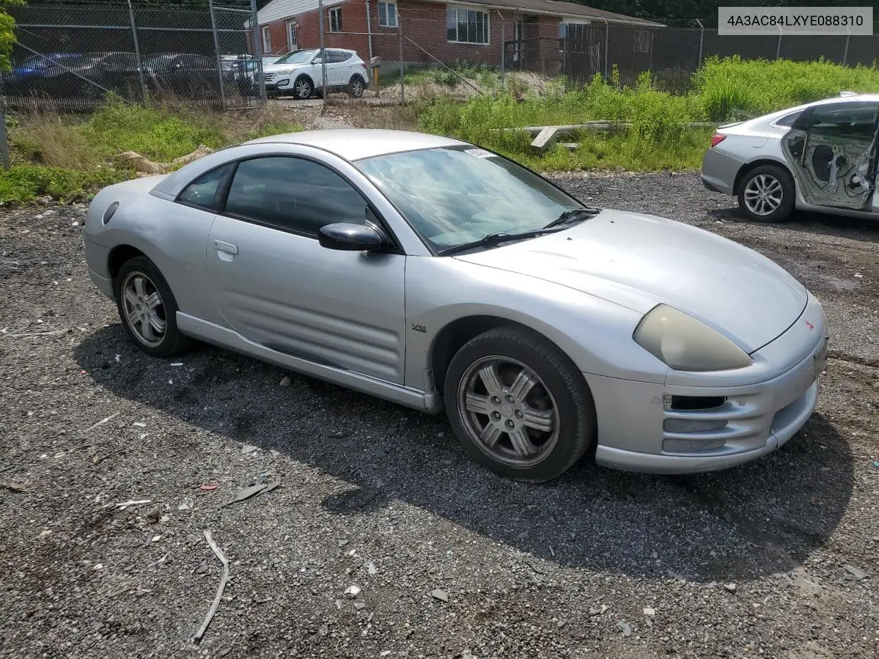 2000 Mitsubishi Eclipse Gt VIN: 4A3AC84LXYE088310 Lot: 60848745