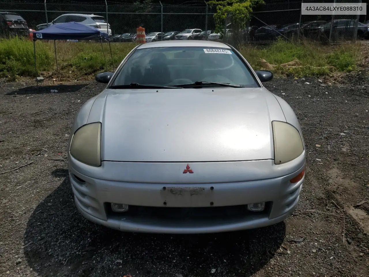 2000 Mitsubishi Eclipse Gt VIN: 4A3AC84LXYE088310 Lot: 60848745