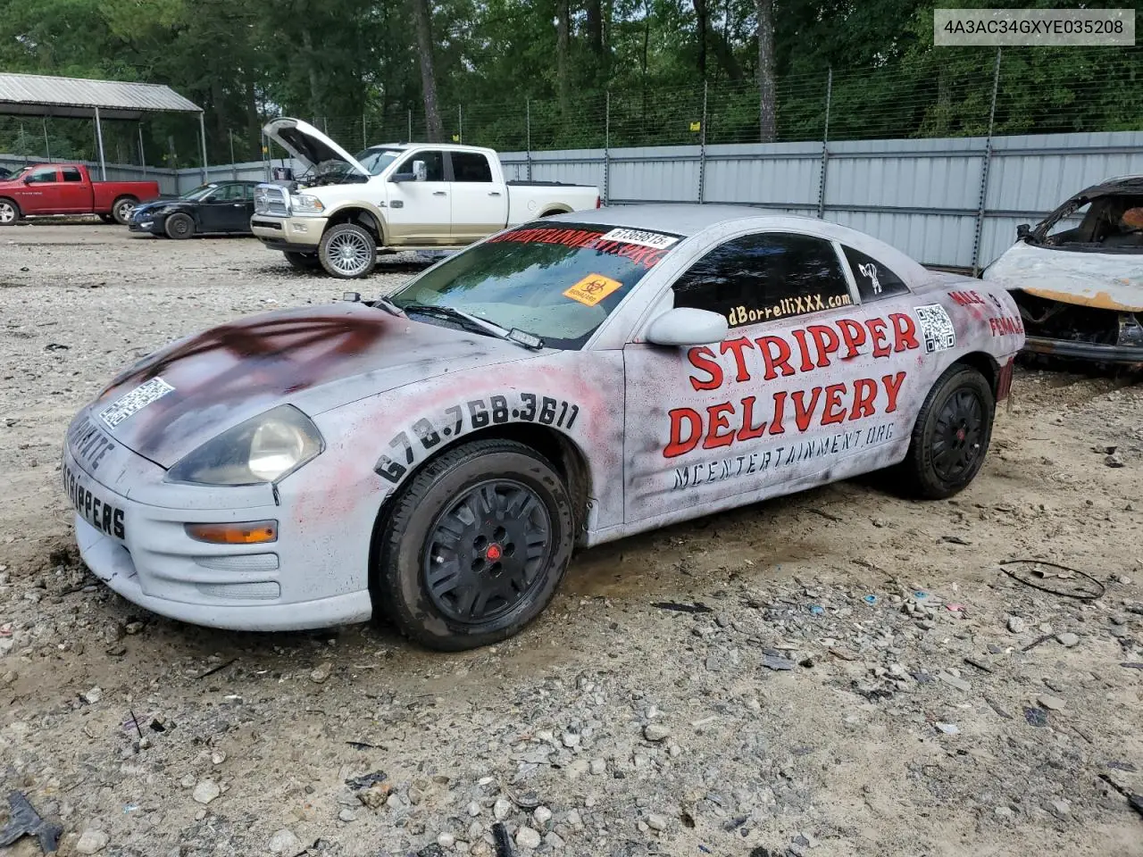 2000 Mitsubishi Eclipse Rs VIN: 4A3AC34GXYE035208 Lot: 61369815