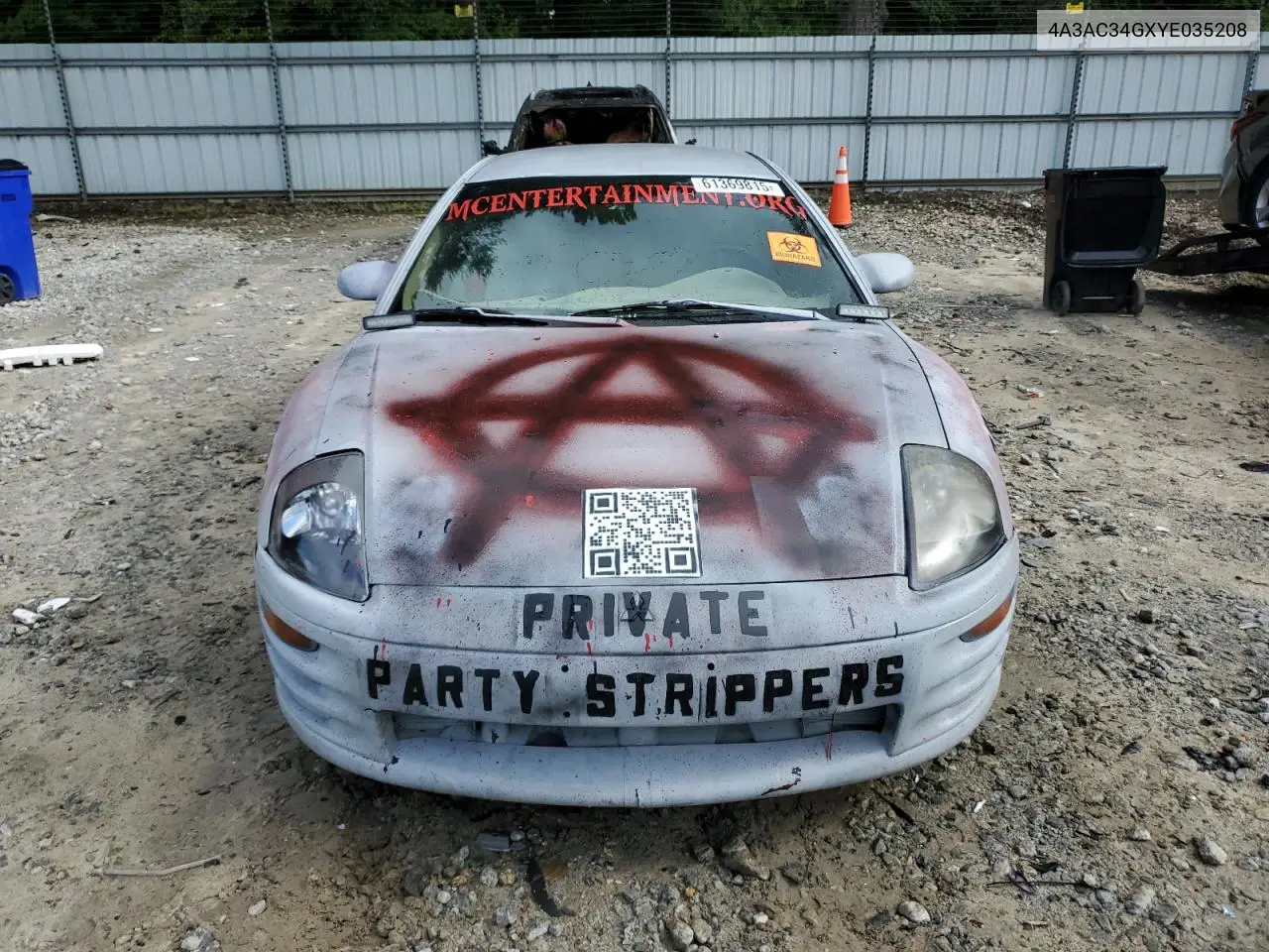 2000 Mitsubishi Eclipse Rs VIN: 4A3AC34GXYE035208 Lot: 61369815