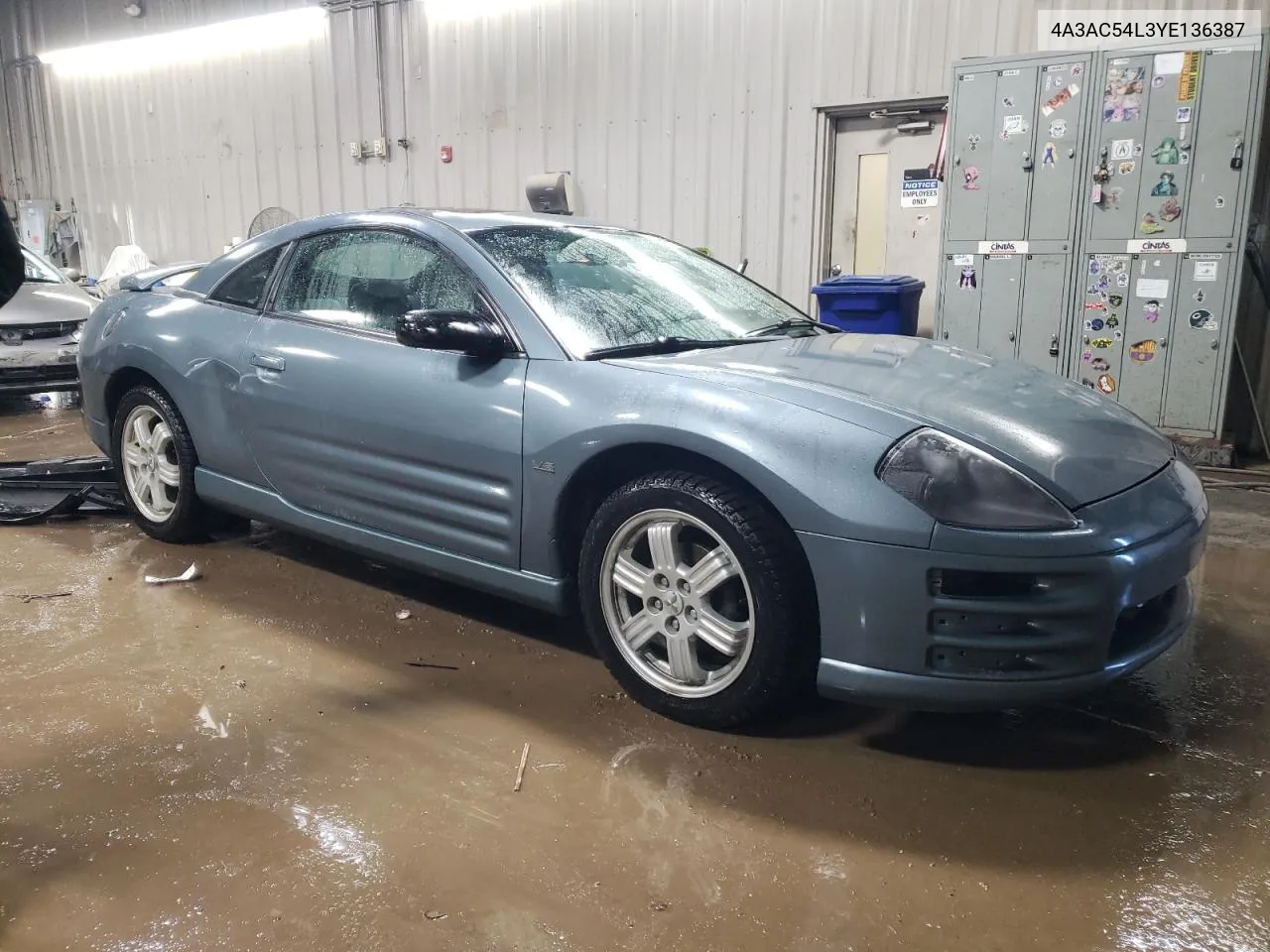 2000 Mitsubishi Eclipse Gt VIN: 4A3AC54L3YE136387 Lot: 84898294