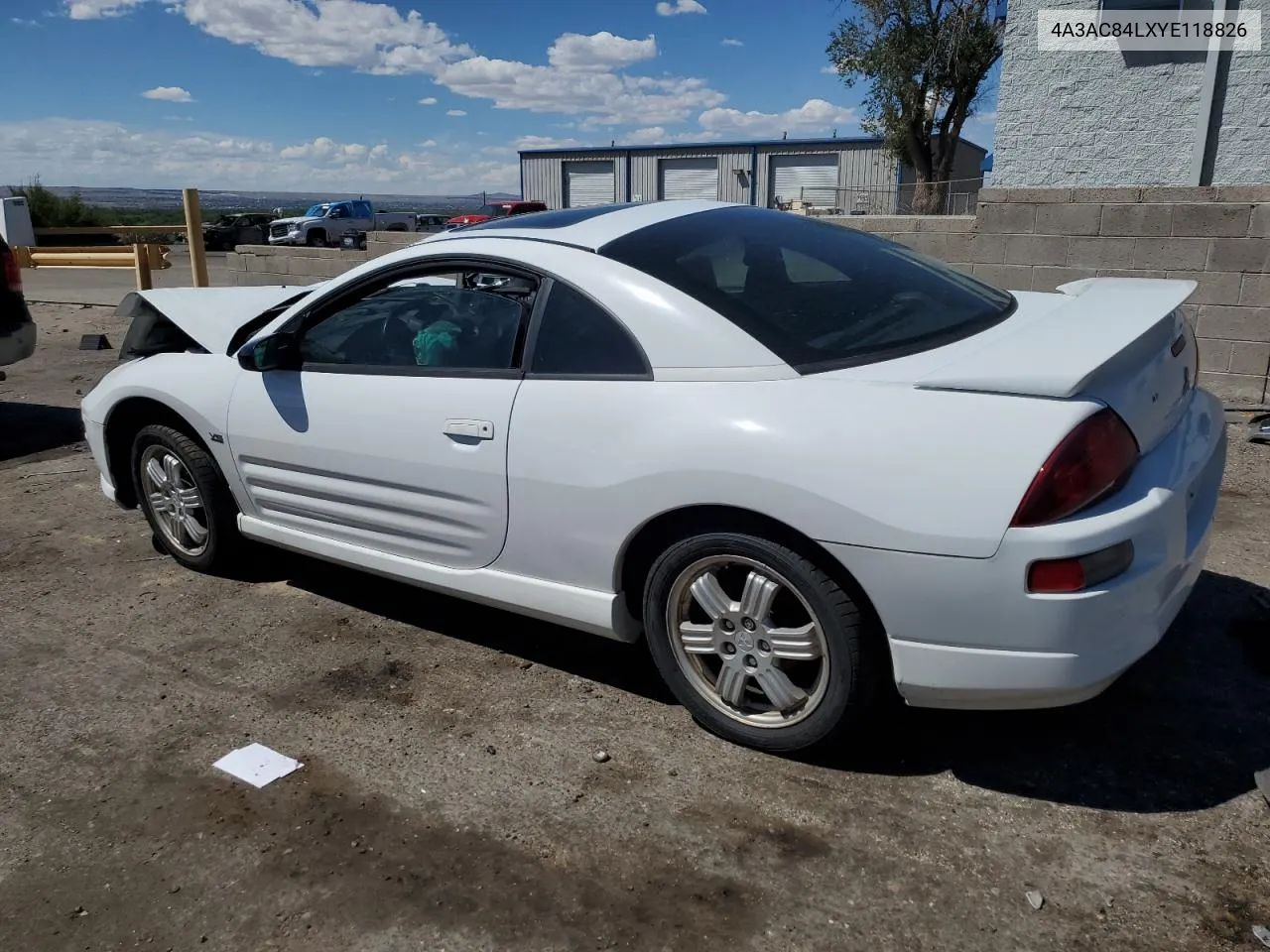 2000 Mitsubishi Eclipse Gt VIN: 4A3AC84LXYE118826 Lot: 88843835