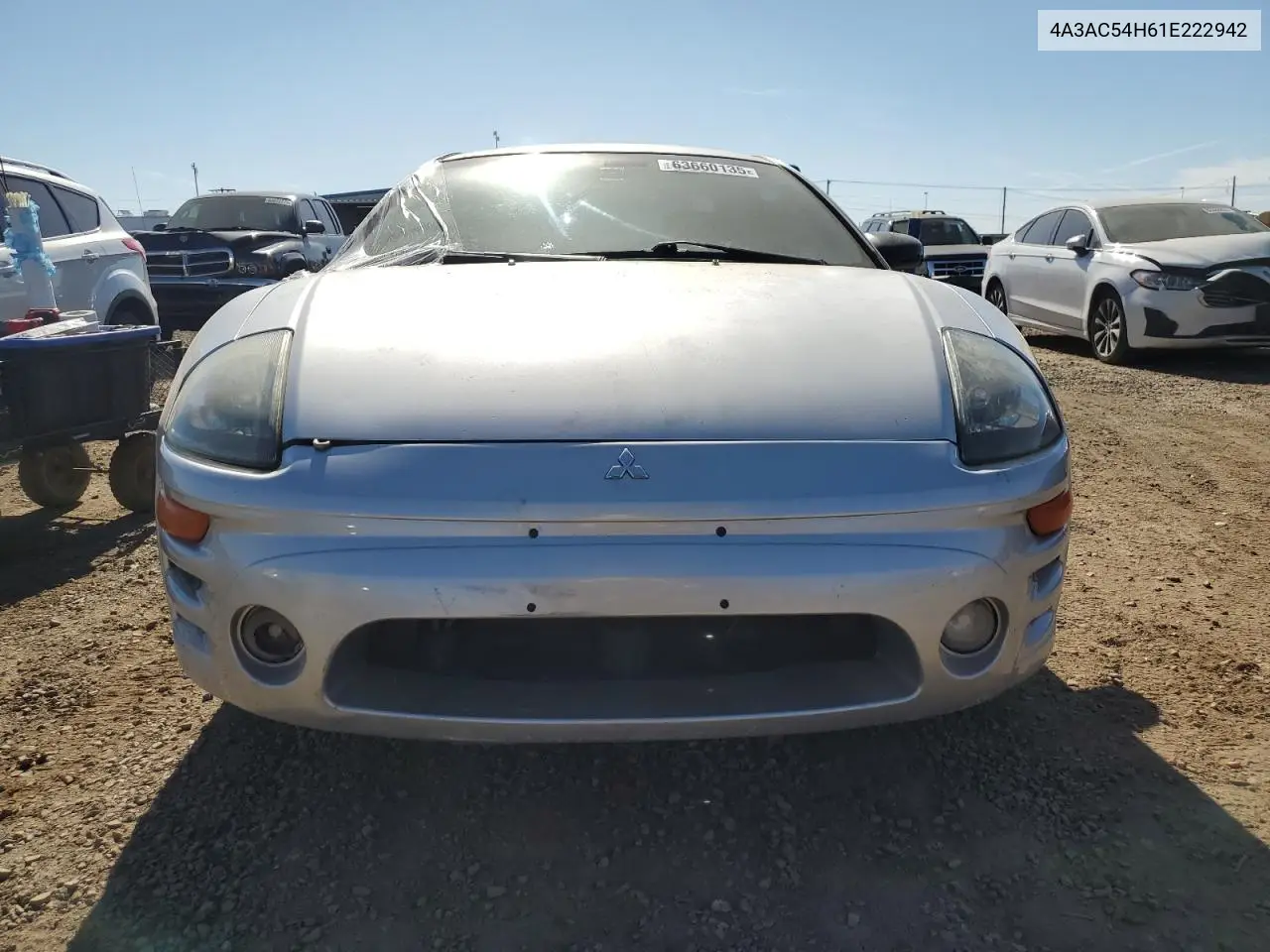 2001 Mitsubishi Eclipse Gt VIN: 4A3AC54H61E222942 Lot: 63660135