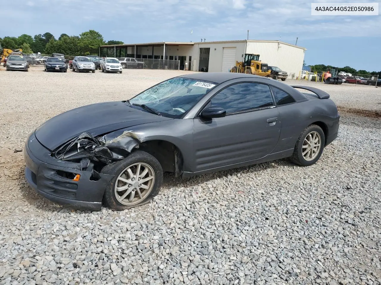 2002 Mitsubishi Eclipse Gs VIN: 4A3AC44G52E050986 Lot: 58176405