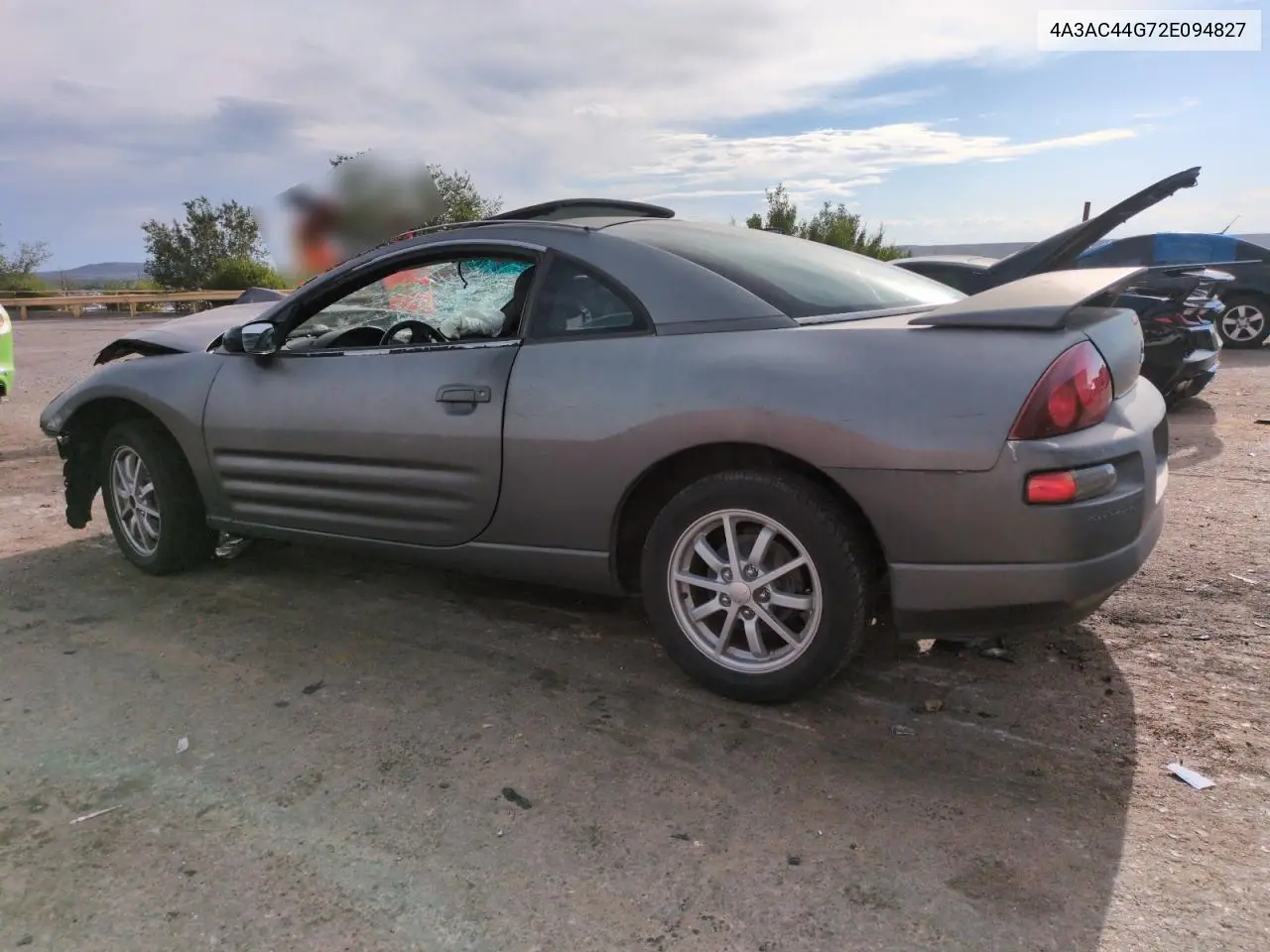 2002 Mitsubishi Eclipse Gs VIN: 4A3AC44G72E094827 Lot: 58967175