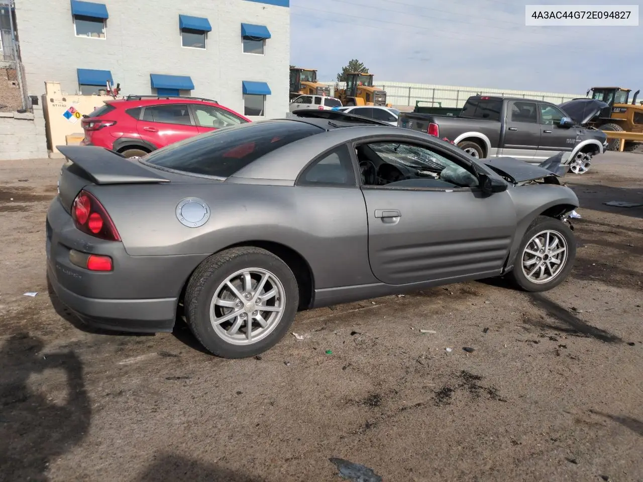 2002 Mitsubishi Eclipse Gs VIN: 4A3AC44G72E094827 Lot: 58967175