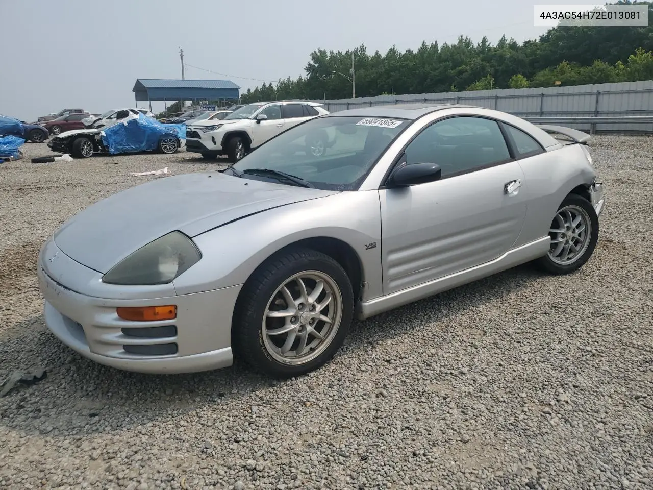 2002 Mitsubishi Eclipse Gt VIN: 4A3AC54H72E013081 Lot: 59041865