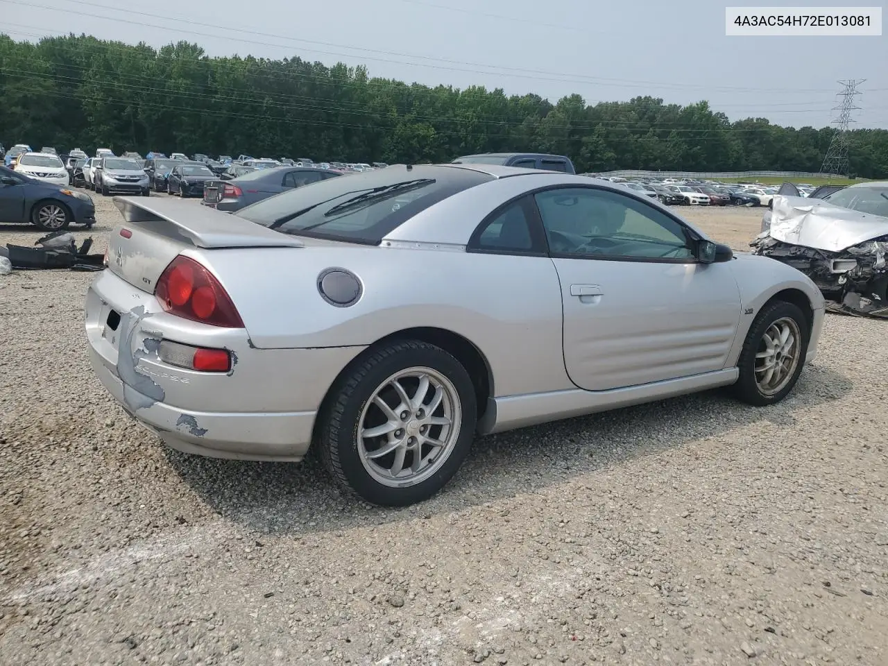 2002 Mitsubishi Eclipse Gt VIN: 4A3AC54H72E013081 Lot: 59041865