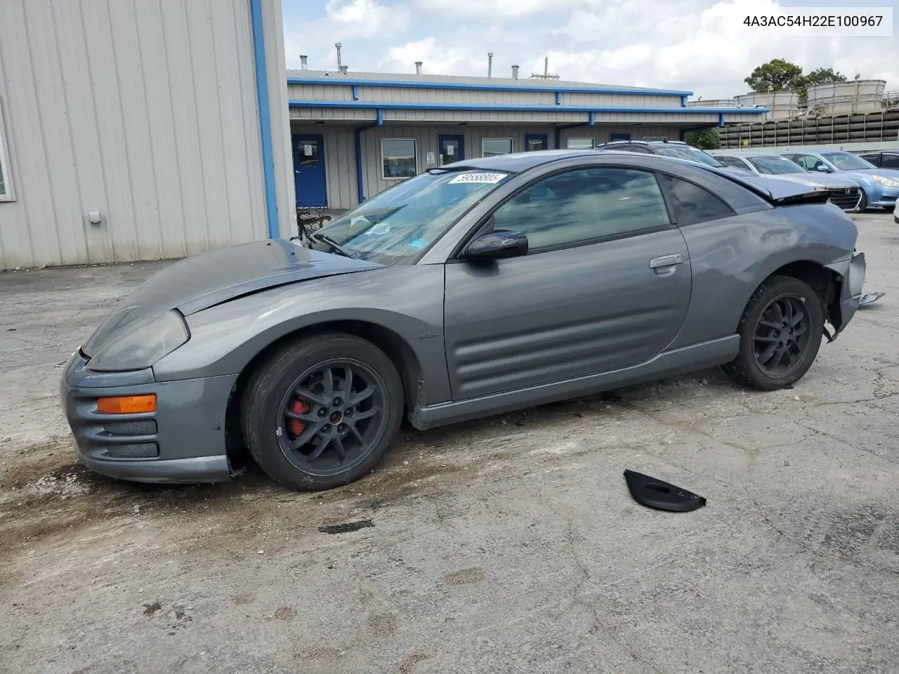 2002 Mitsubishi Eclipse Gt VIN: 4A3AC54H22E100967 Lot: 59558805