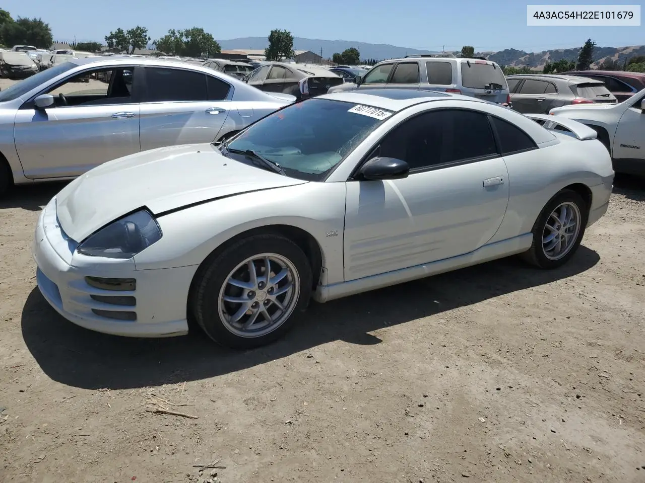 2002 Mitsubishi Eclipse Gt VIN: 4A3AC54H22E101679 Lot: 60717015