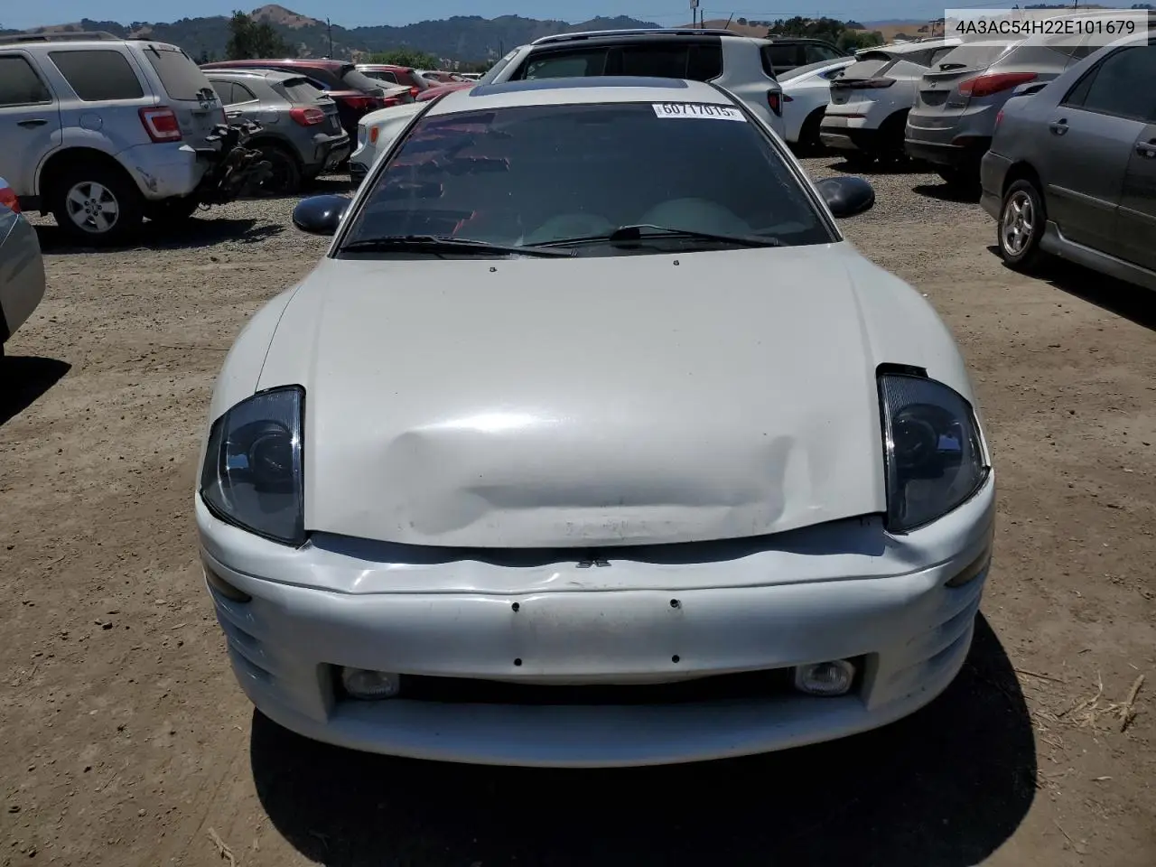 2002 Mitsubishi Eclipse Gt VIN: 4A3AC54H22E101679 Lot: 60717015