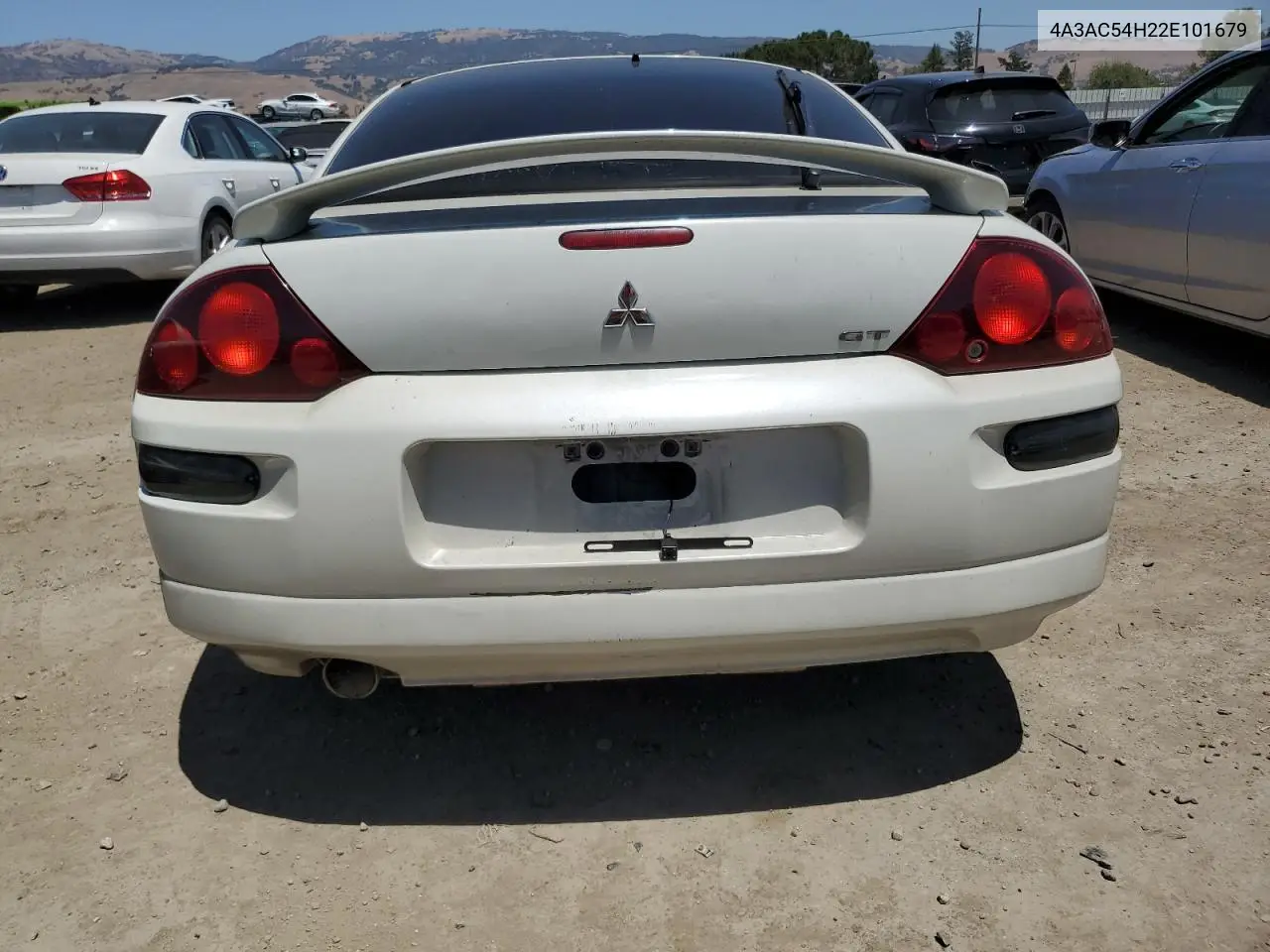 2002 Mitsubishi Eclipse Gt VIN: 4A3AC54H22E101679 Lot: 60717015