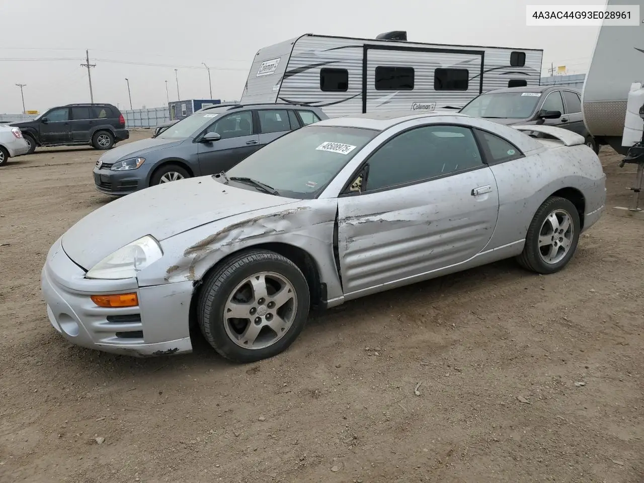 2003 Mitsubishi Eclipse Gs VIN: 4A3AC44G93E028961 Lot: 48508975