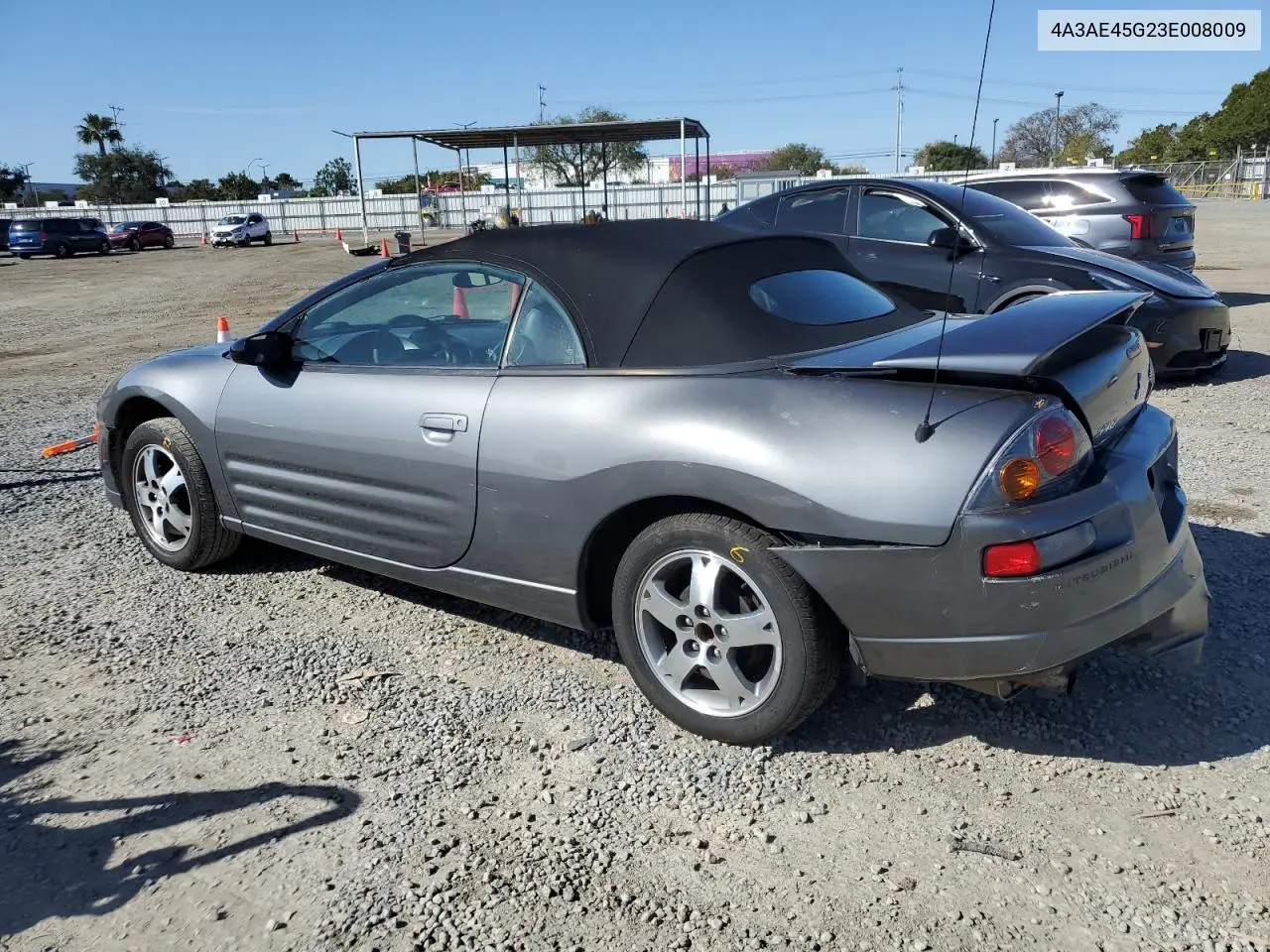 2003 Mitsubishi Eclipse Spyder Gs VIN: 4A3AE45G23E008009 Lot: 49872615