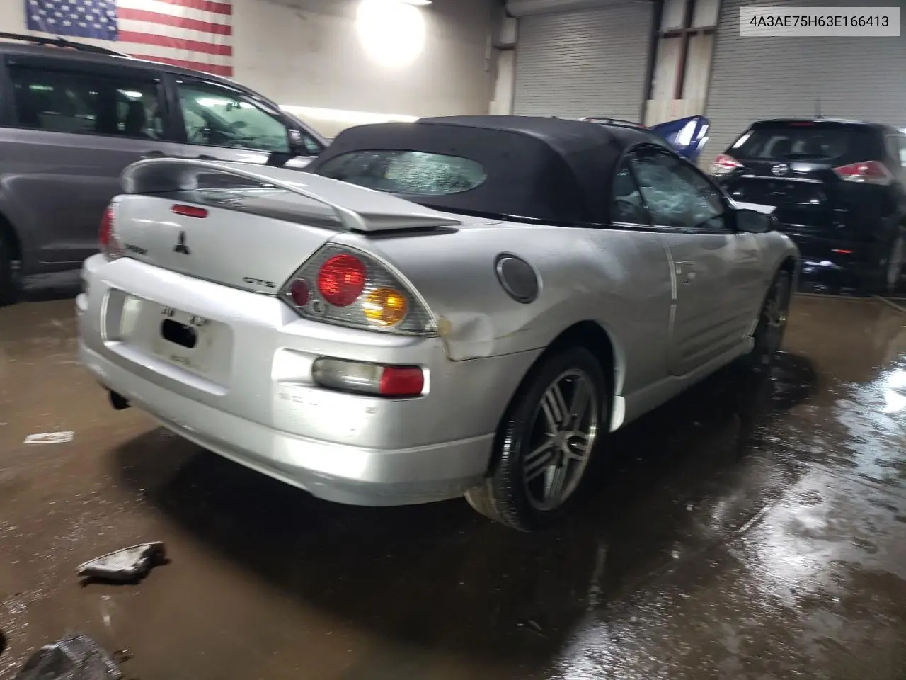 2003 Mitsubishi Eclipse Spyder Gts VIN: 4A3AE75H63E166413 Lot: 52250305
