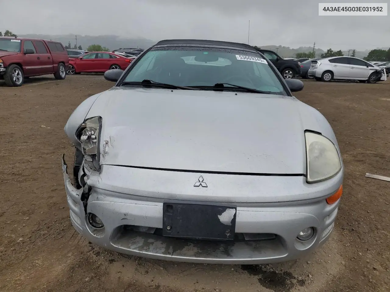 2003 Mitsubishi Eclipse Spyder Gs VIN: 4A3AE45G03E031952 Lot: 53669345