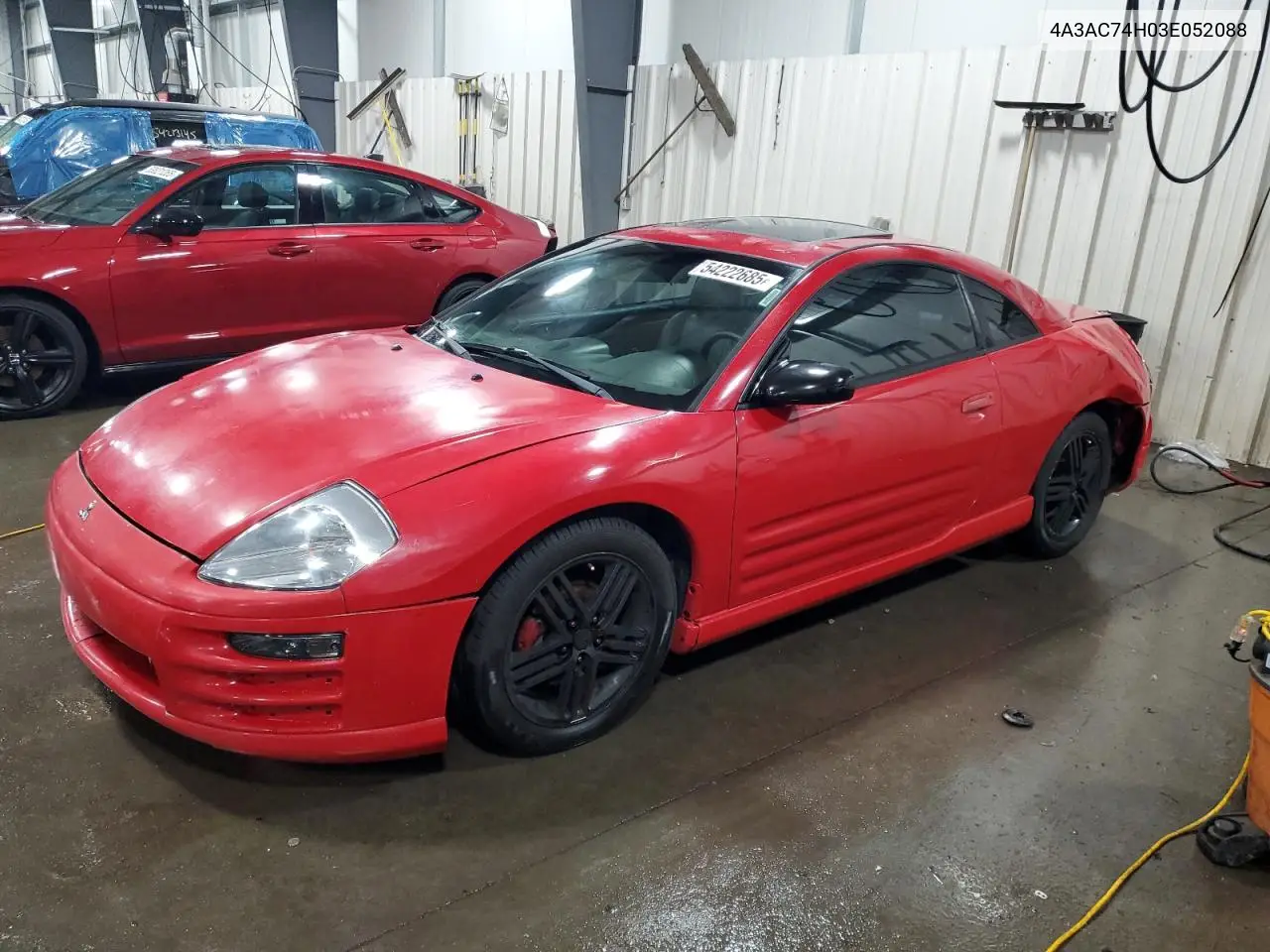 2003 Mitsubishi Eclipse Gts VIN: 4A3AC74H03E052088 Lot: 54222685
