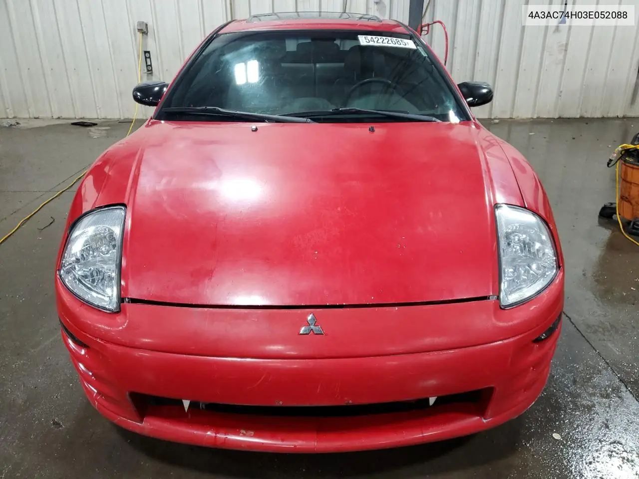 2003 Mitsubishi Eclipse Gts VIN: 4A3AC74H03E052088 Lot: 54222685