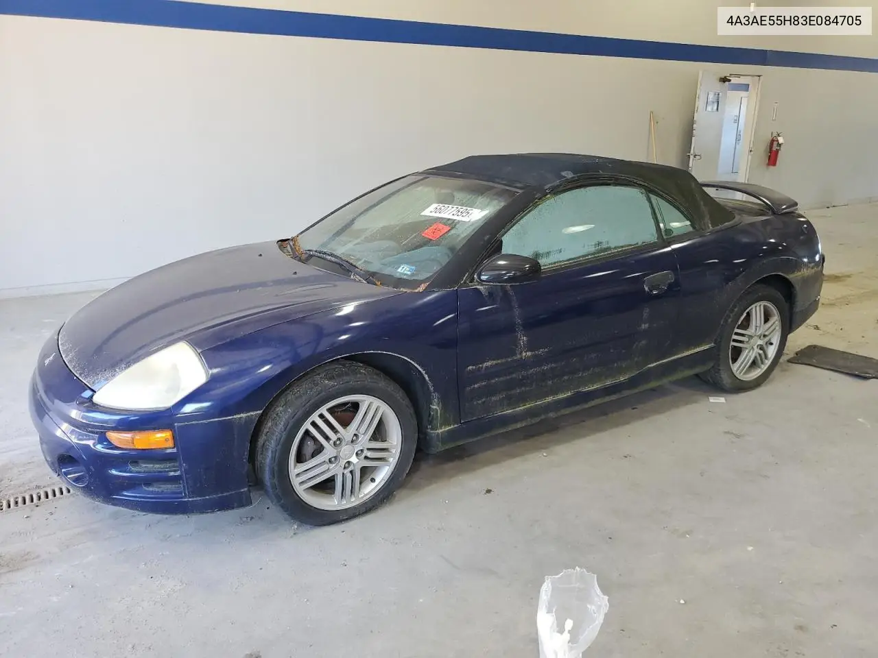 2003 Mitsubishi Eclipse Spyder Gt VIN: 4A3AE55H83E084705 Lot: 56077595