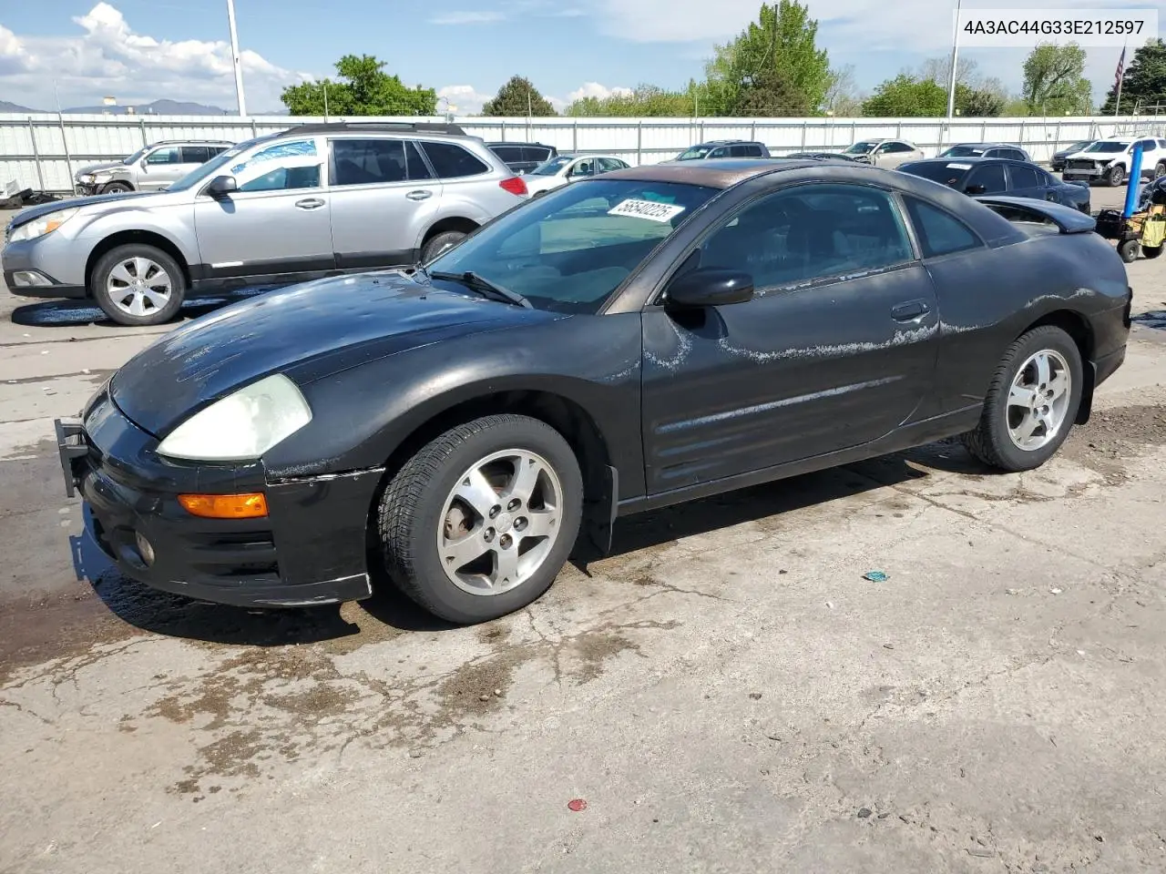 2003 Mitsubishi Eclipse Gs VIN: 4A3AC44G33E212597 Lot: 56540225