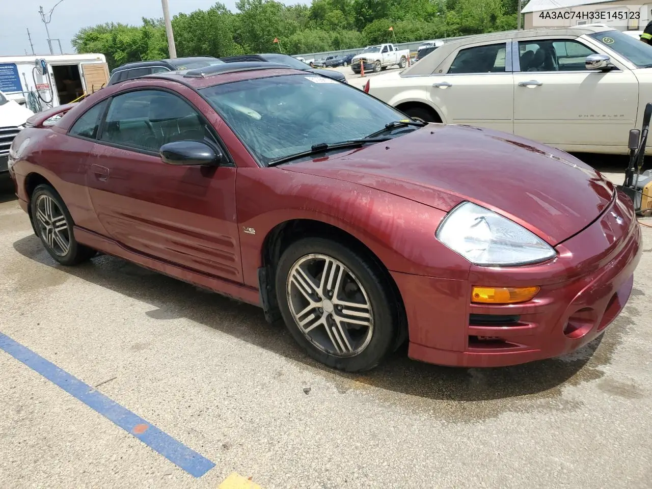 2003 Mitsubishi Eclipse Gts VIN: 4A3AC74H33E145123 Lot: 57286125