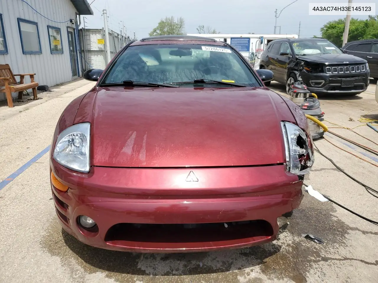 2003 Mitsubishi Eclipse Gts VIN: 4A3AC74H33E145123 Lot: 57286125