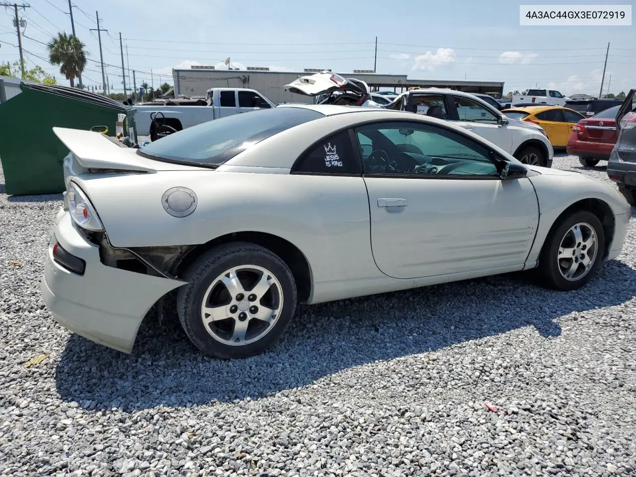2003 Mitsubishi Eclipse Gs VIN: 4A3AC44GX3E072919 Lot: 57587725