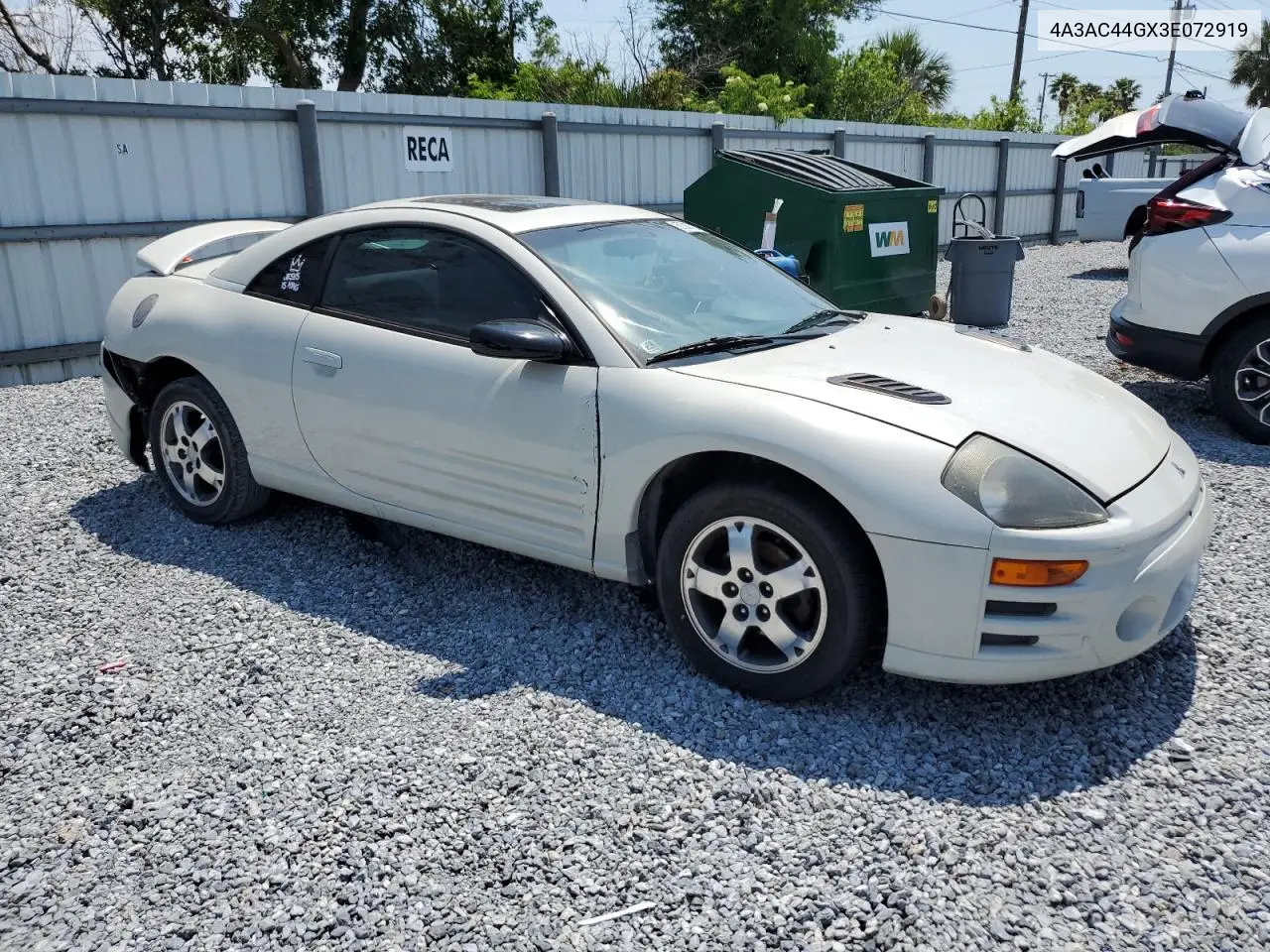 2003 Mitsubishi Eclipse Gs VIN: 4A3AC44GX3E072919 Lot: 57587725