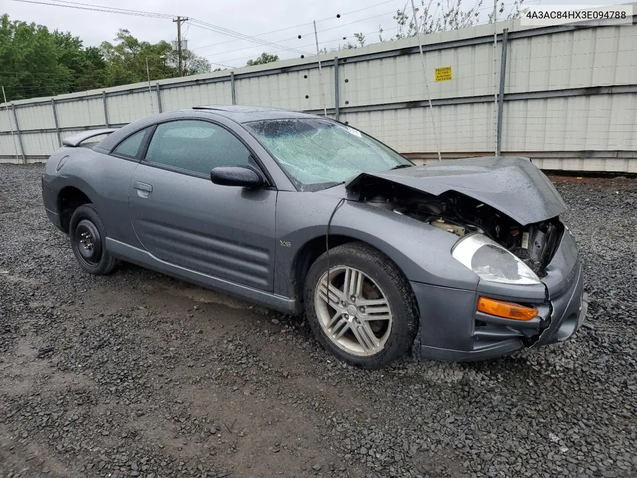 2003 Mitsubishi Eclipse Gt VIN: 4A3AC84HX3E094788 Lot: 57803535