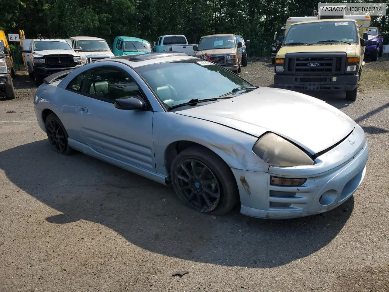 2003 Mitsubishi Eclipse Gts VIN: 4A3AC74H03E076214 Lot: 60226435