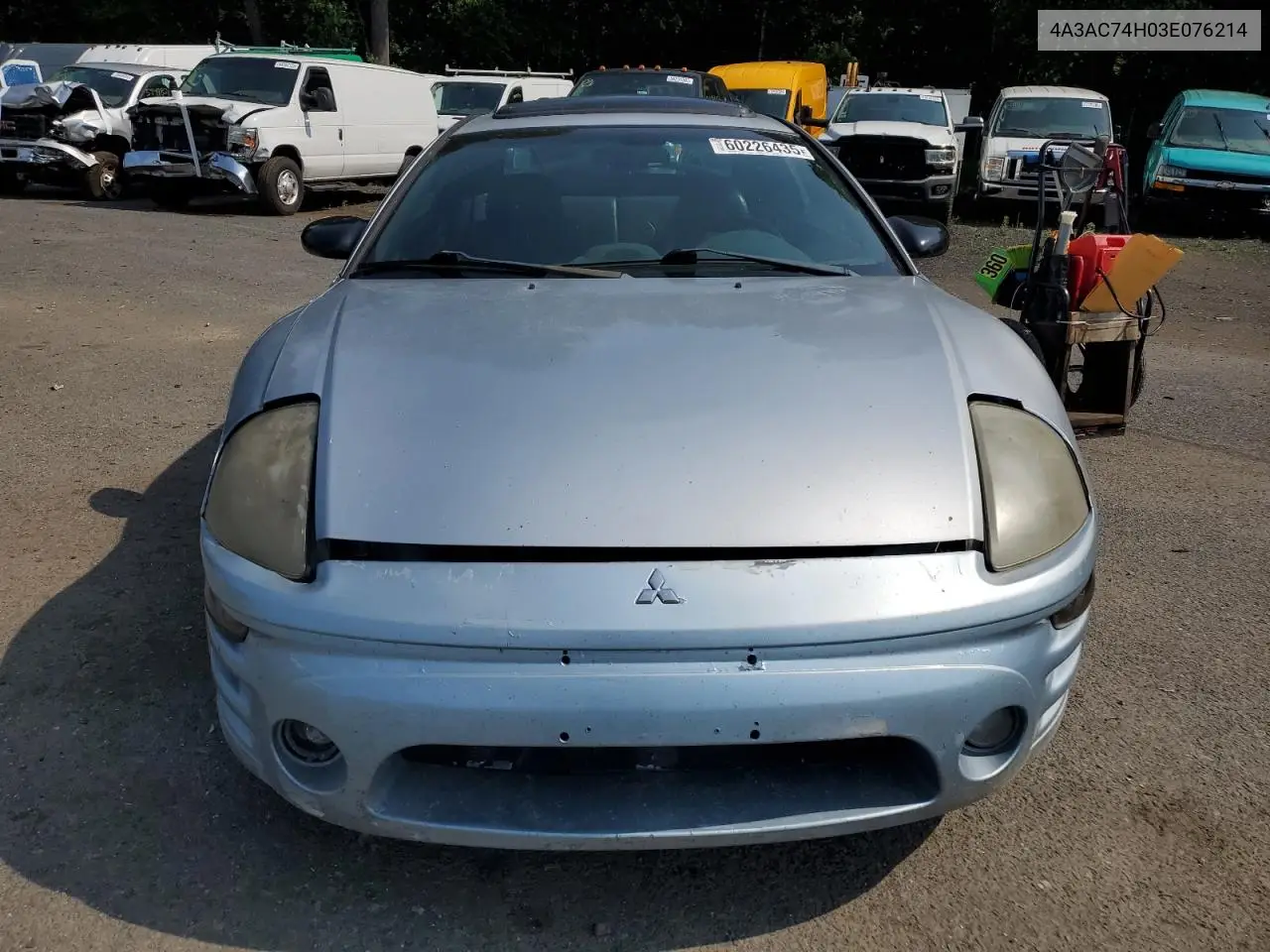 2003 Mitsubishi Eclipse Gts VIN: 4A3AC74H03E076214 Lot: 60226435