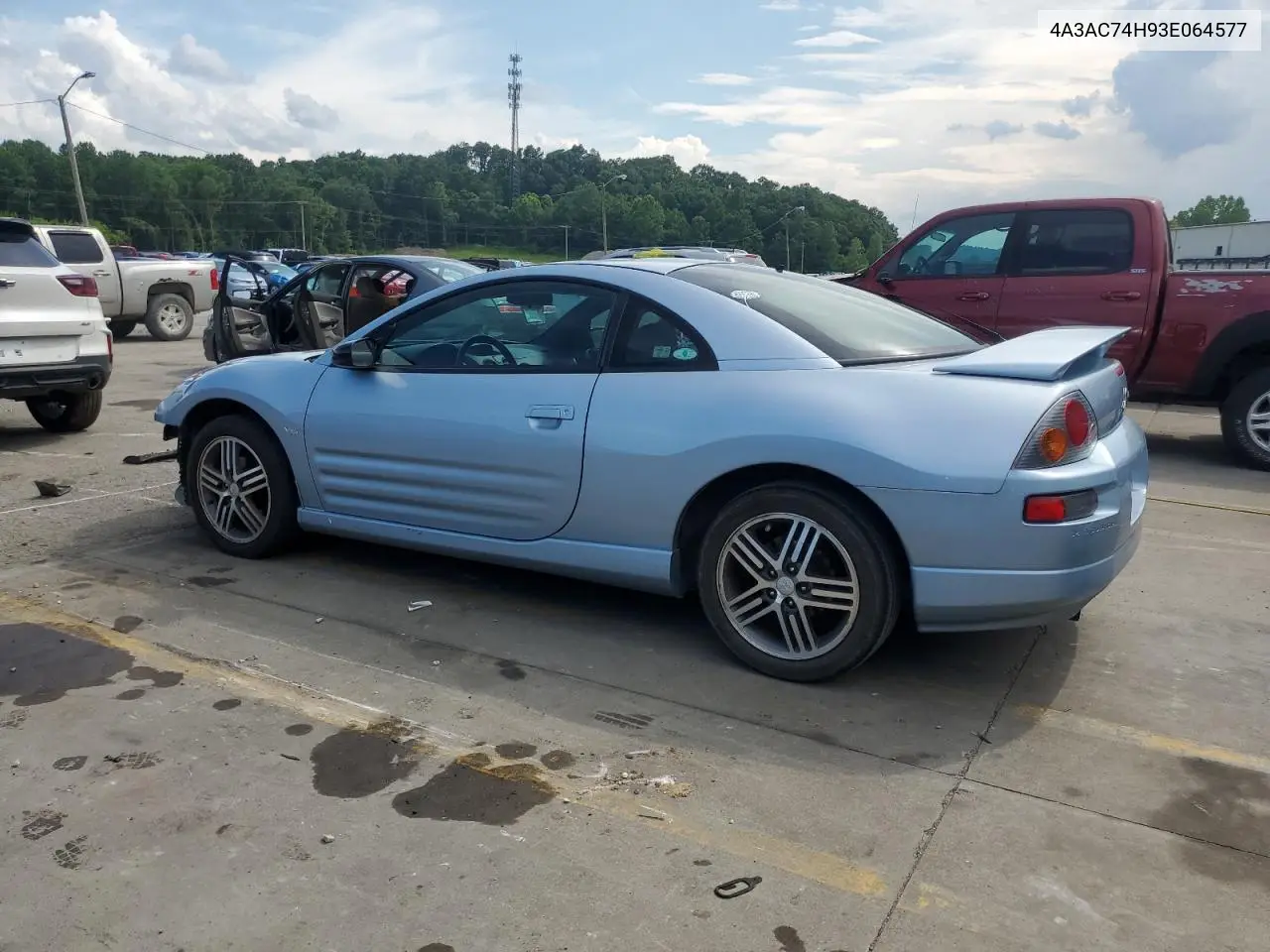 2003 Mitsubishi Eclipse Gts VIN: 4A3AC74H93E064577 Lot: 61070165