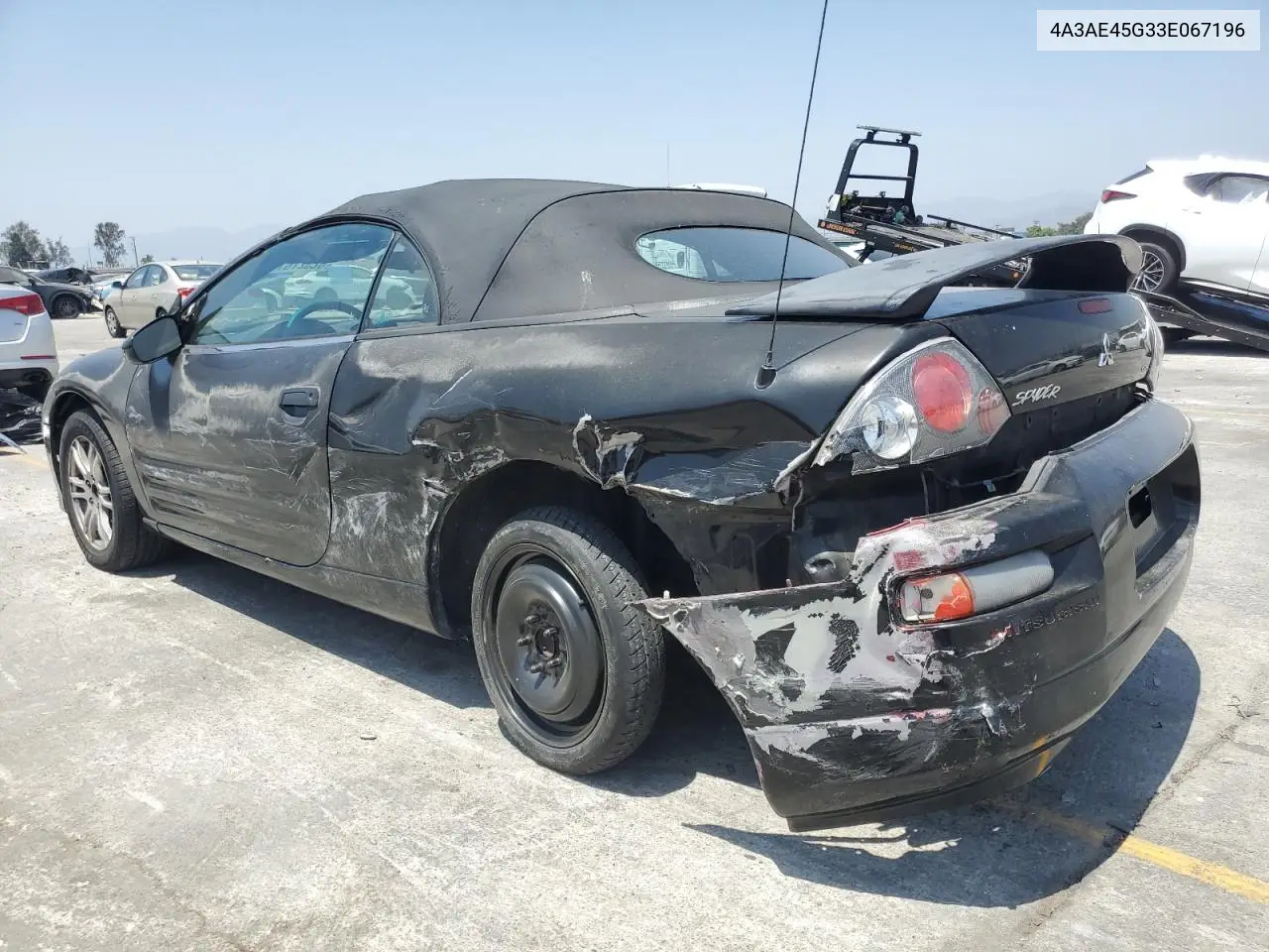 2003 Mitsubishi Eclipse Spyder Gs VIN: 4A3AE45G33E067196 Lot: 62327675