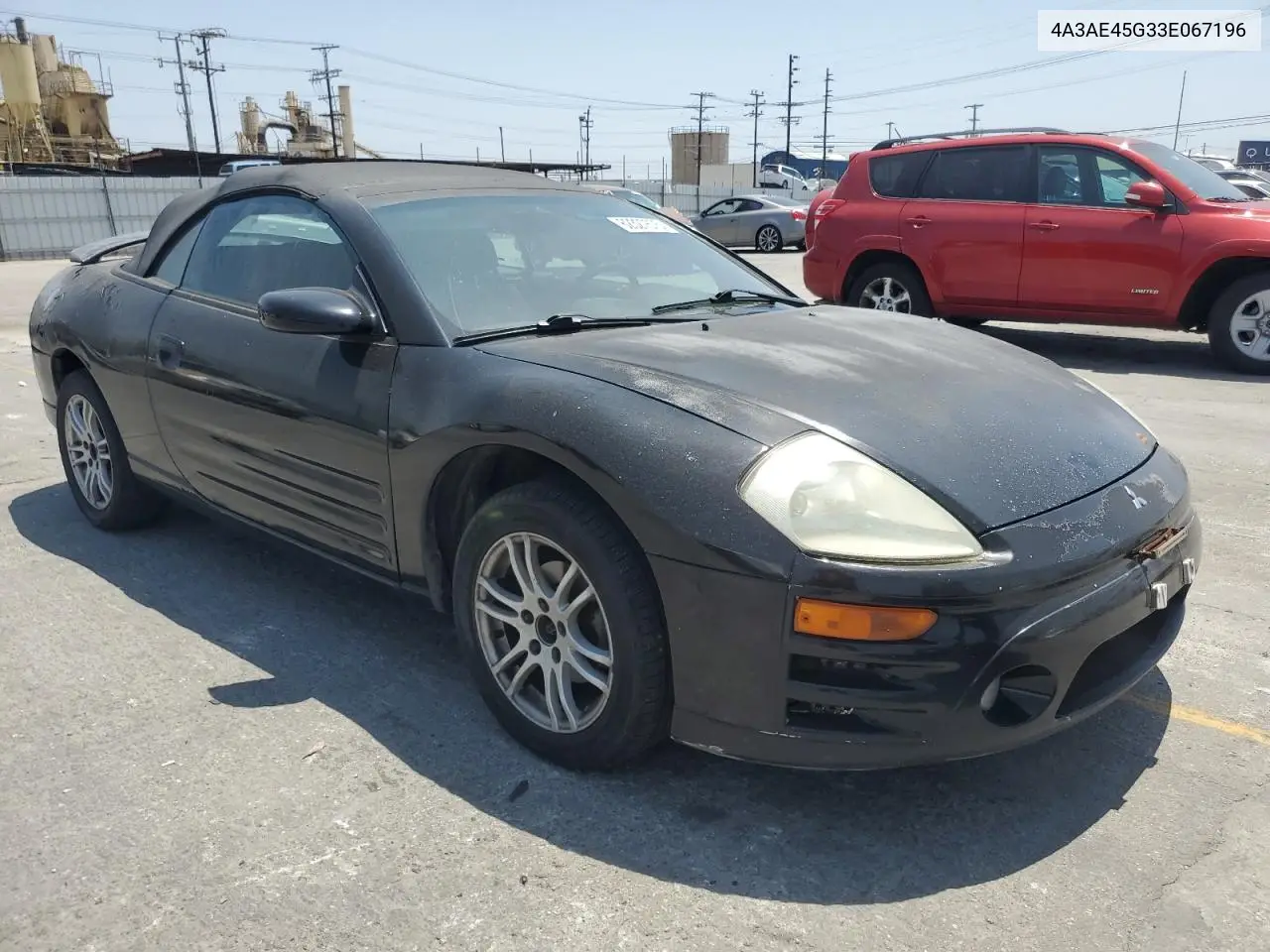 2003 Mitsubishi Eclipse Spyder Gs VIN: 4A3AE45G33E067196 Lot: 62327675