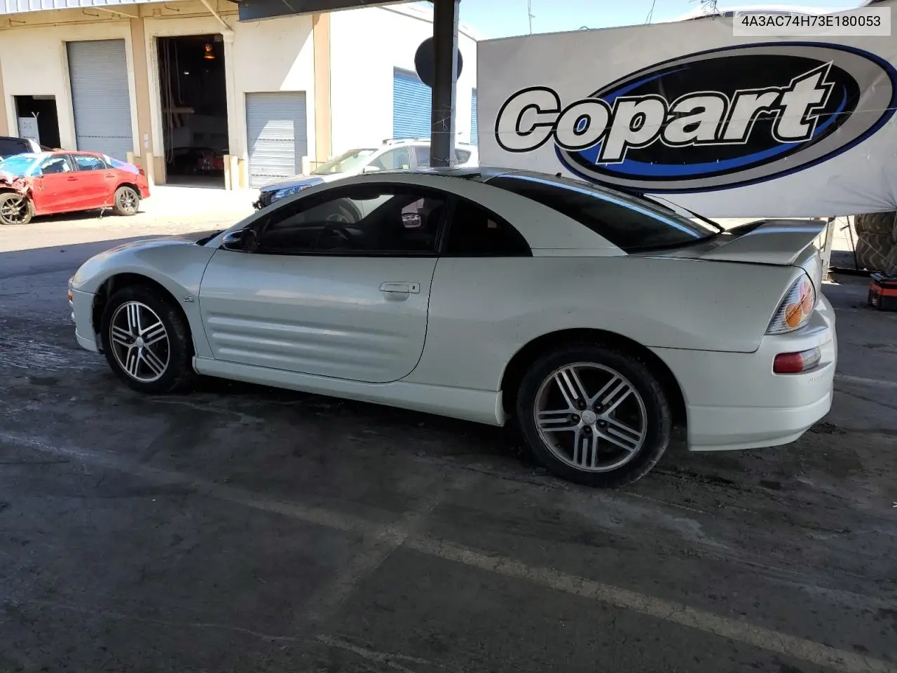 2003 Mitsubishi Eclipse Gts VIN: 4A3AC74H73E180053 Lot: 62402885