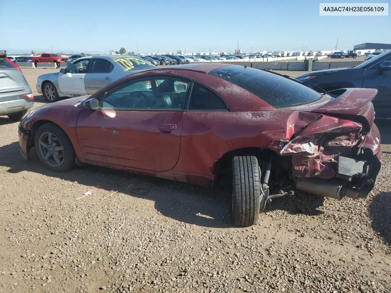 2003 Mitsubishi Eclipse Gts VIN: 4A3AC74H23E056109 Lot: 63824375