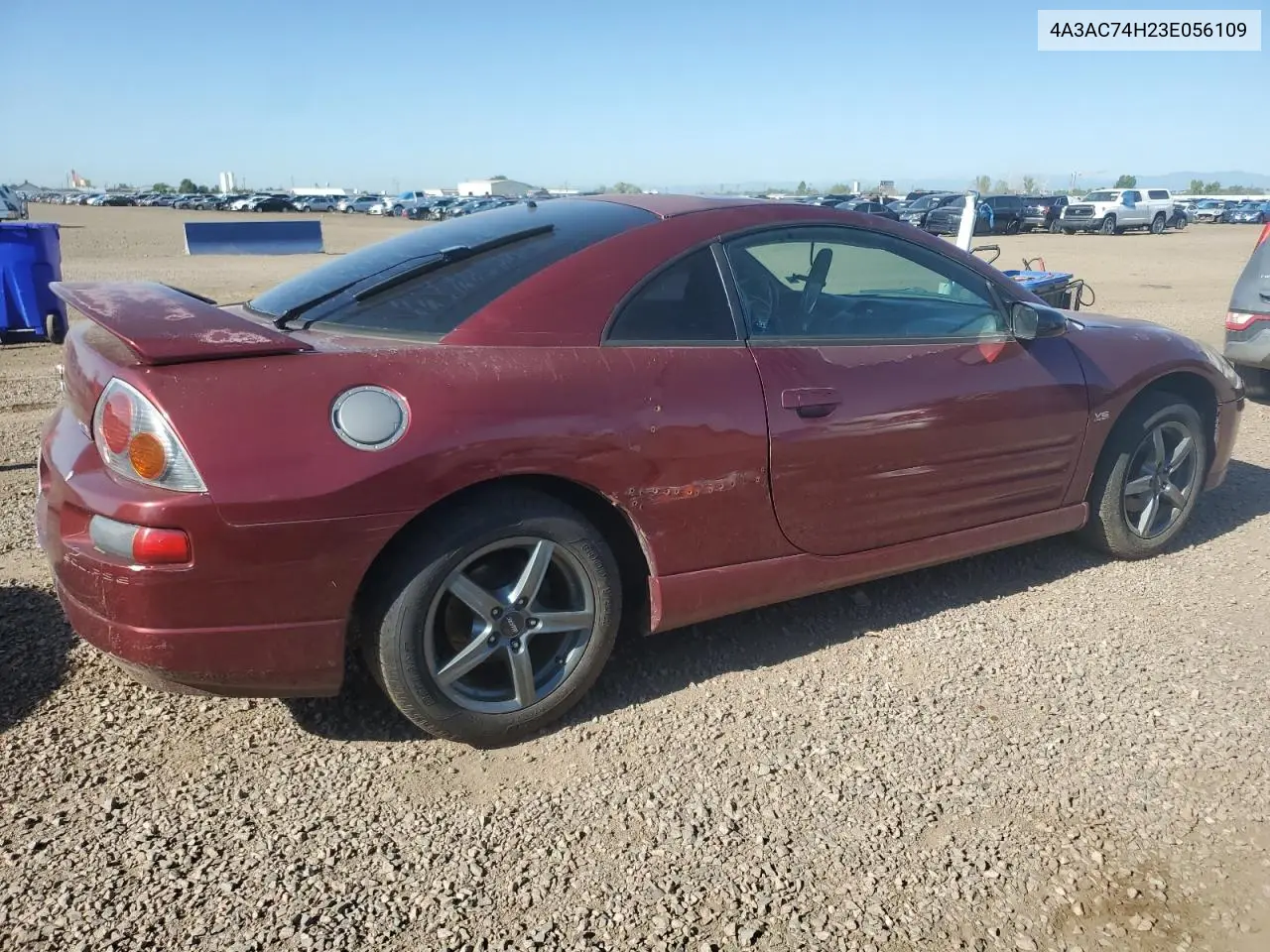 2003 Mitsubishi Eclipse Gts VIN: 4A3AC74H23E056109 Lot: 63824375