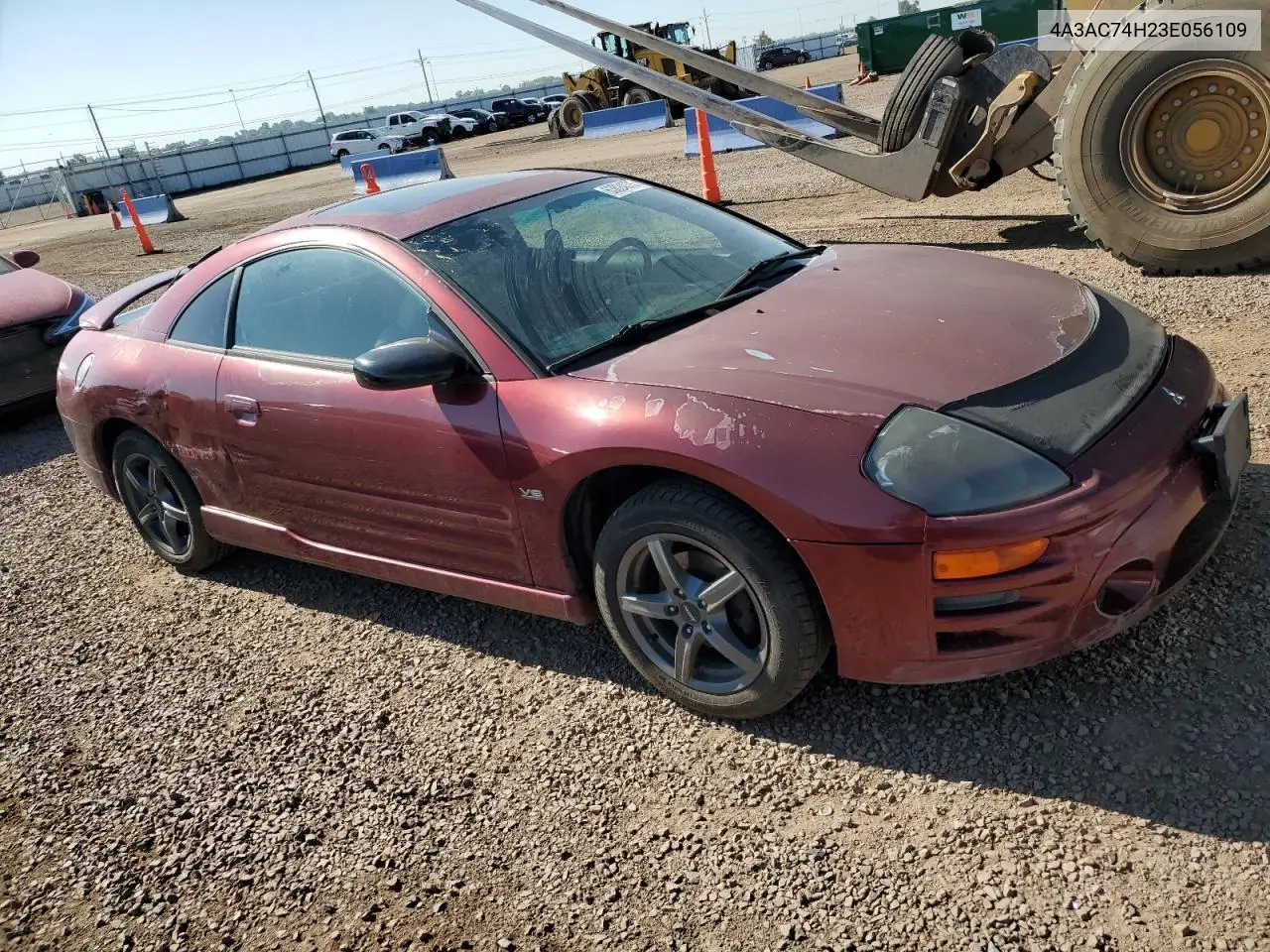 2003 Mitsubishi Eclipse Gts VIN: 4A3AC74H23E056109 Lot: 63824375