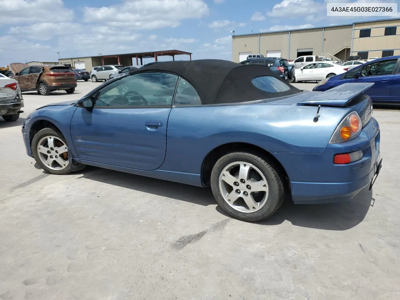 2003 Mitsubishi Eclipse Spyder Gs VIN: 4A3AE45G03E027366 Lot: 65213364