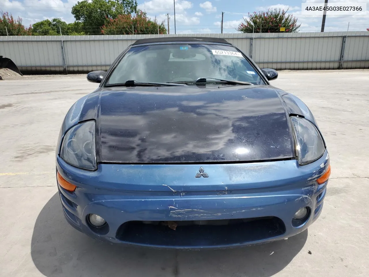 2003 Mitsubishi Eclipse Spyder Gs VIN: 4A3AE45G03E027366 Lot: 65213364