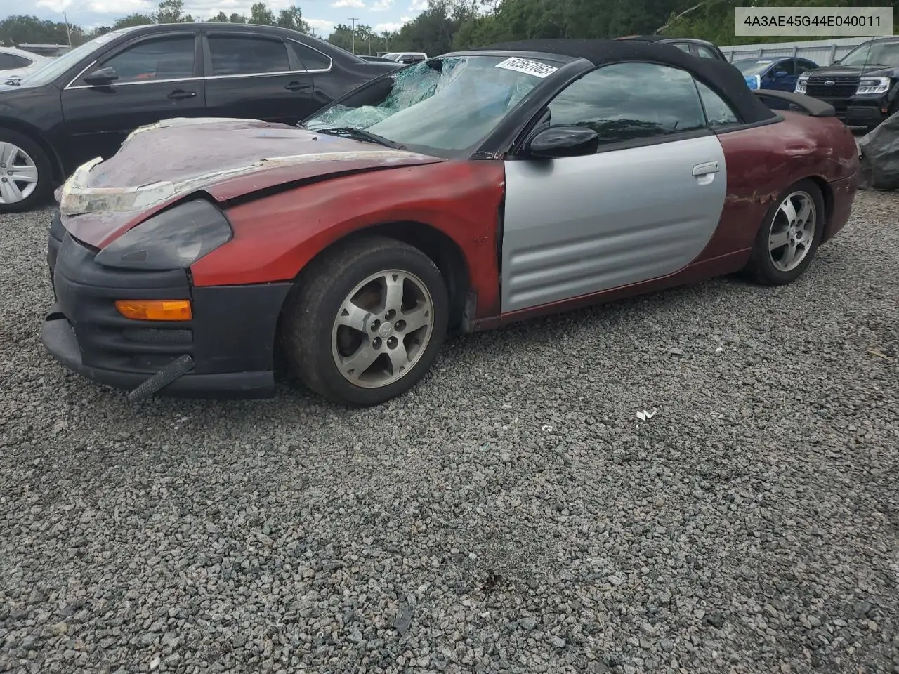 2004 Mitsubishi Eclipse Spyder Gs VIN: 4A3AE45G44E040011 Lot: 62567065