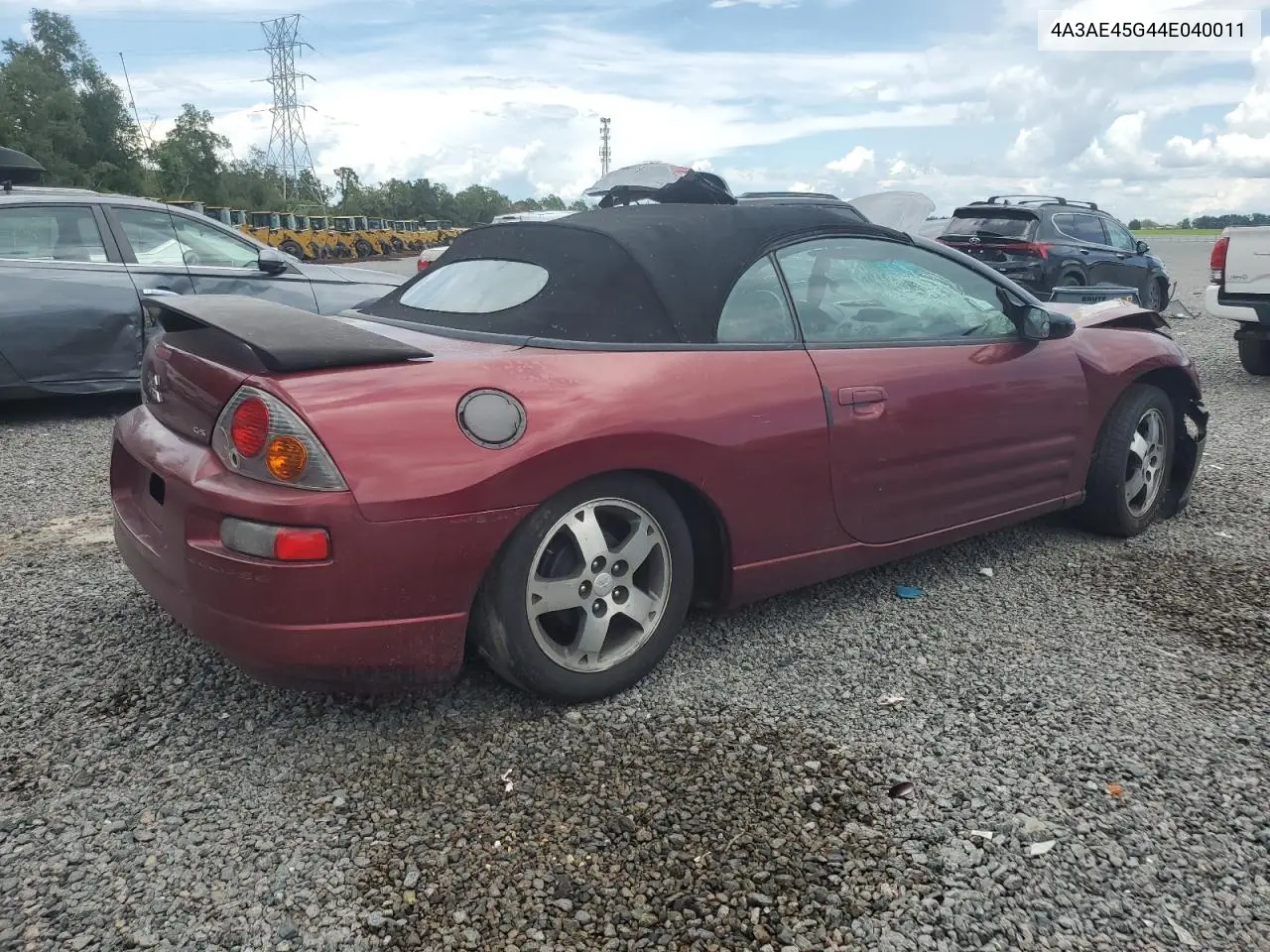 2004 Mitsubishi Eclipse Spyder Gs VIN: 4A3AE45G44E040011 Lot: 62567065