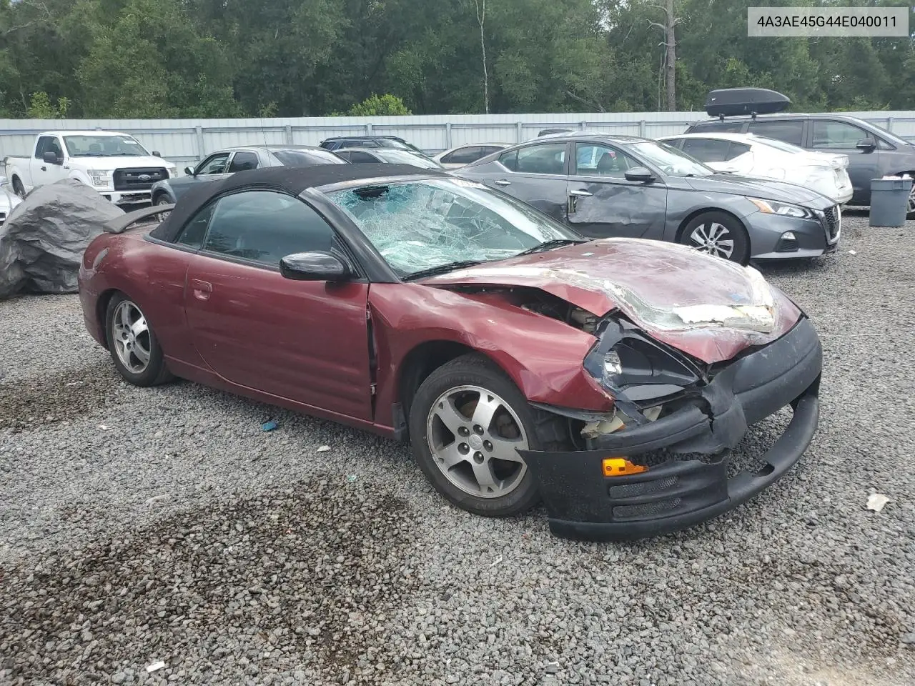 2004 Mitsubishi Eclipse Spyder Gs VIN: 4A3AE45G44E040011 Lot: 62567065