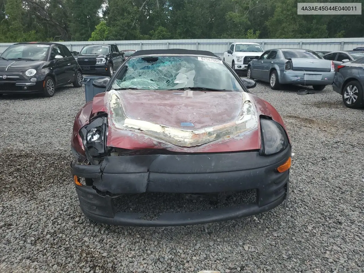 2004 Mitsubishi Eclipse Spyder Gs VIN: 4A3AE45G44E040011 Lot: 62567065