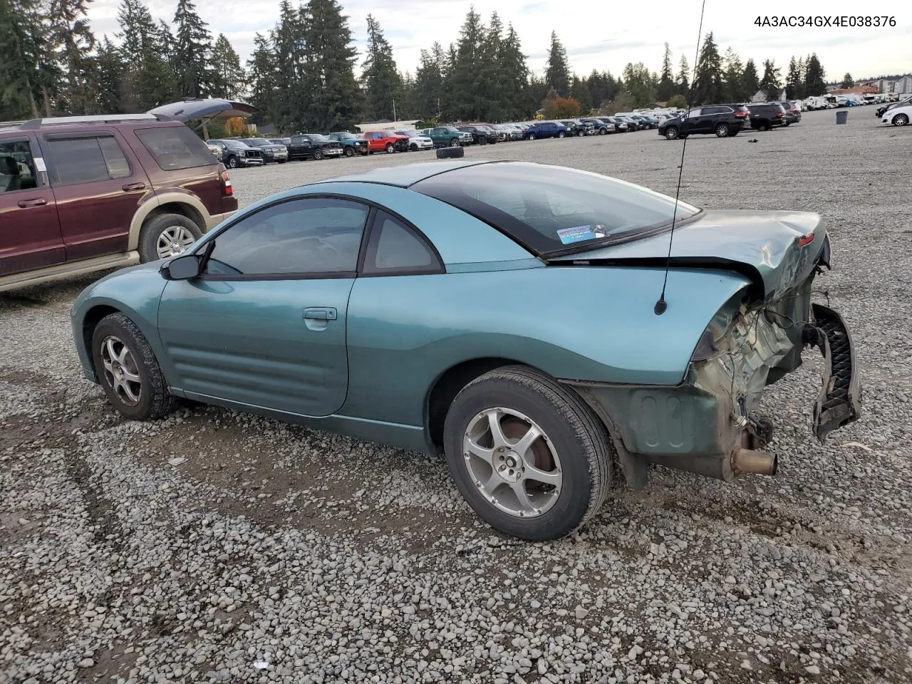 2004 Mitsubishi Eclipse Rs VIN: 4A3AC34GX4E038376 Lot: 77994984