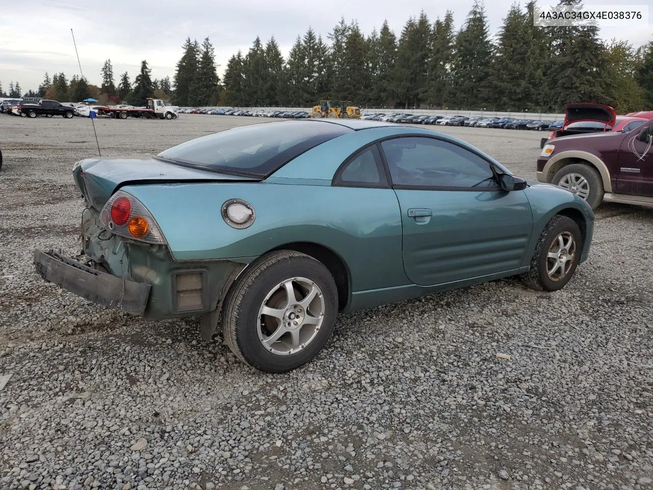 2004 Mitsubishi Eclipse Rs VIN: 4A3AC34GX4E038376 Lot: 77994984