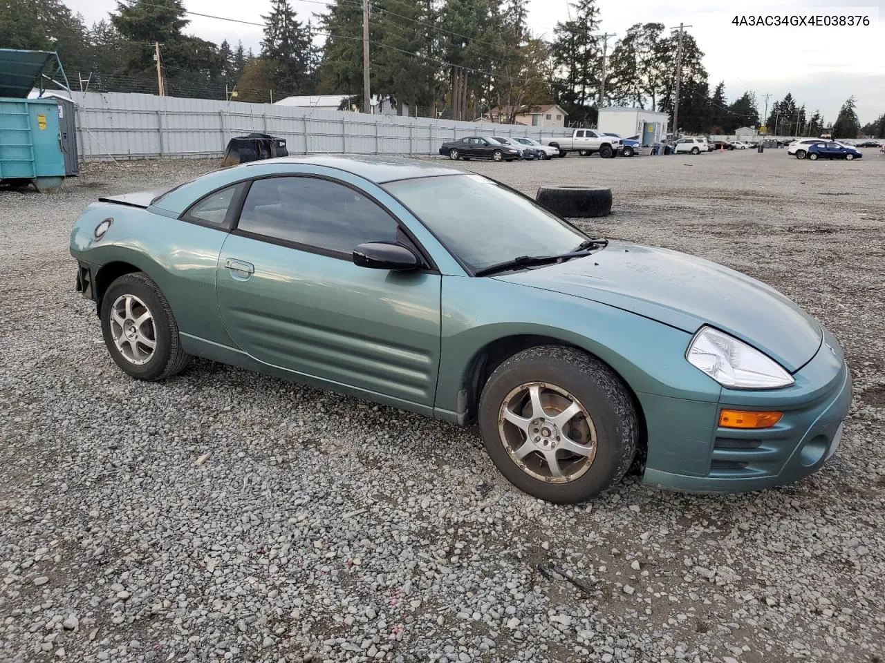 2004 Mitsubishi Eclipse Rs VIN: 4A3AC34GX4E038376 Lot: 77994984