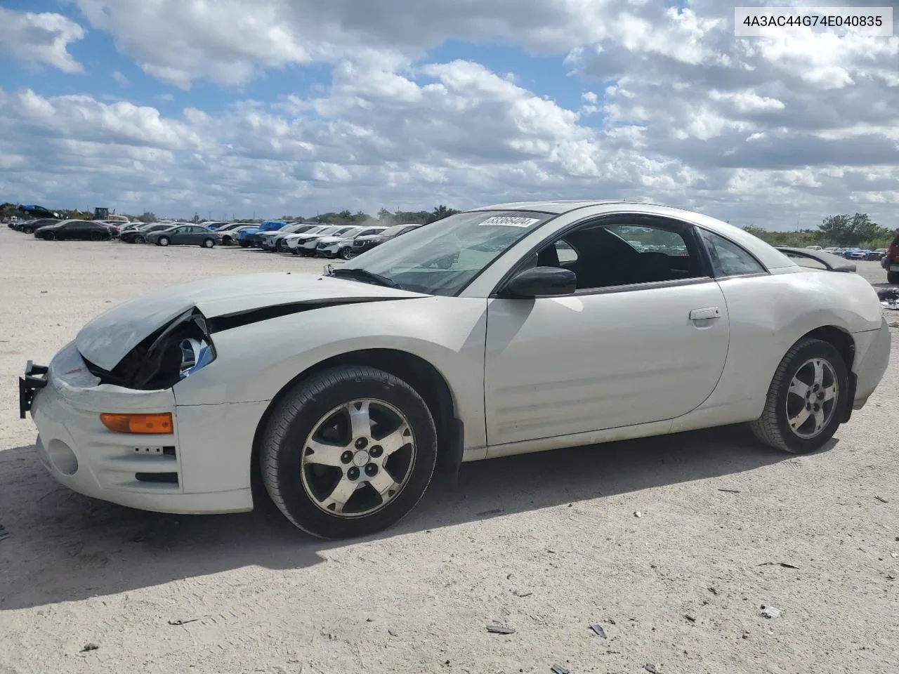 2004 Mitsubishi Eclipse Gs VIN: 4A3AC44G74E040835 Lot: 83366404